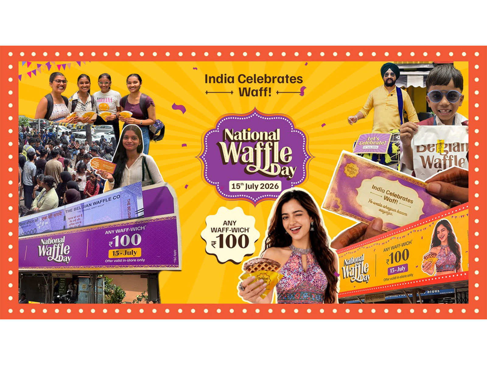 The entire nation celebrated Waff at The Belgian Waffle Co; National Waffle Day 2026