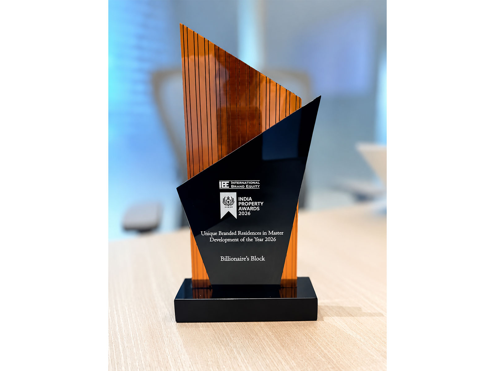 M3M's Billionaires' Block Wins Unique Branded Residences' Master Development Award at the India Property Awards 2026