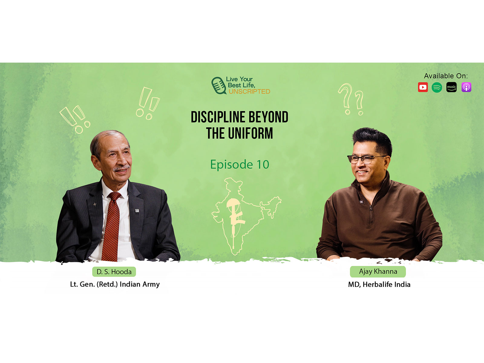 Lt. Gen. D. S. Hooda Shares Powerful Lessons on Leadership, Discipline and Resilience on Herbalife India's Live Your Best Life, Unscripted