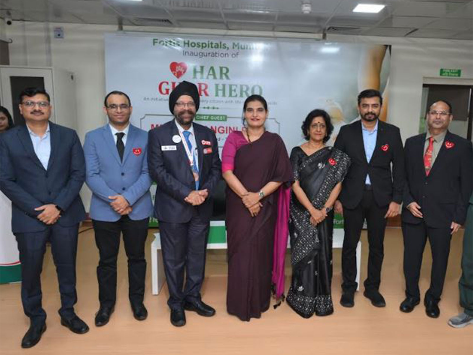 Fortis Mumbai launches 'Har Ghar Hero' initiative to build CPR-ready Mumbai with (L-R) Dr Gore, Dr Gaikwad, Dr Singh, Hon. Ms. Hemangini Patil, Dr S. Narayani, Dr Gore & Dr Nabar