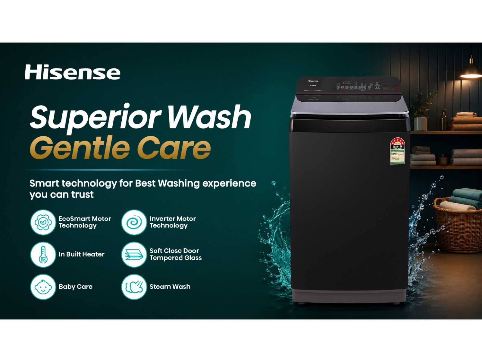 Hisense India Enters the Laundry Category With the Launch of the Washing Machine Range
