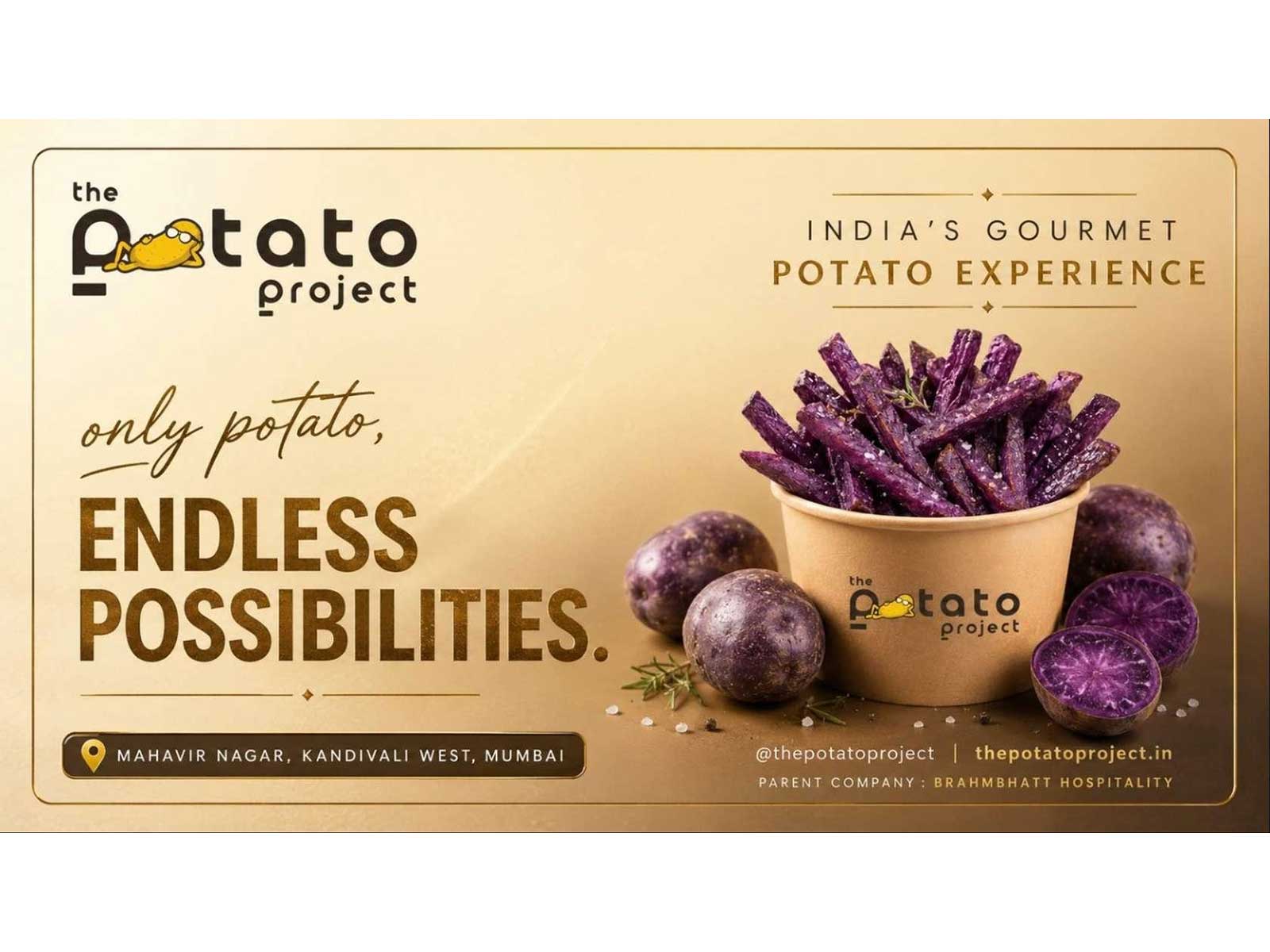 The Potato Project to Launch India's First Gourmet Potato QSR in Mumbai on 31 July 2026