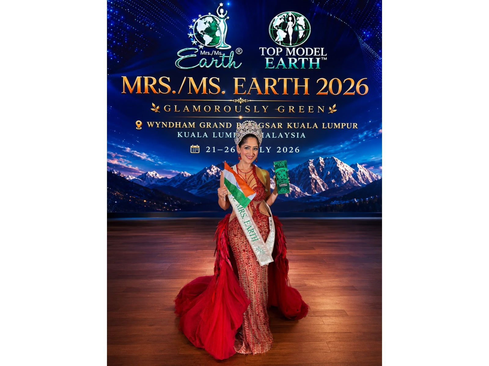Bhumika Shajwani Wins Mrs Earth Elite 2026: India's Win of Purpose and Poise
