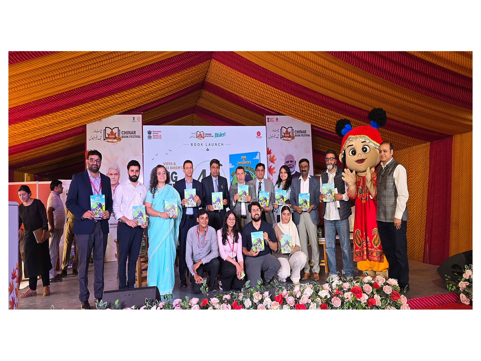 Bisleri and NBT Launch Multilingual Children's Comic Book on Plastic Waste Management at the Chinar Book Festival in Srinagar
