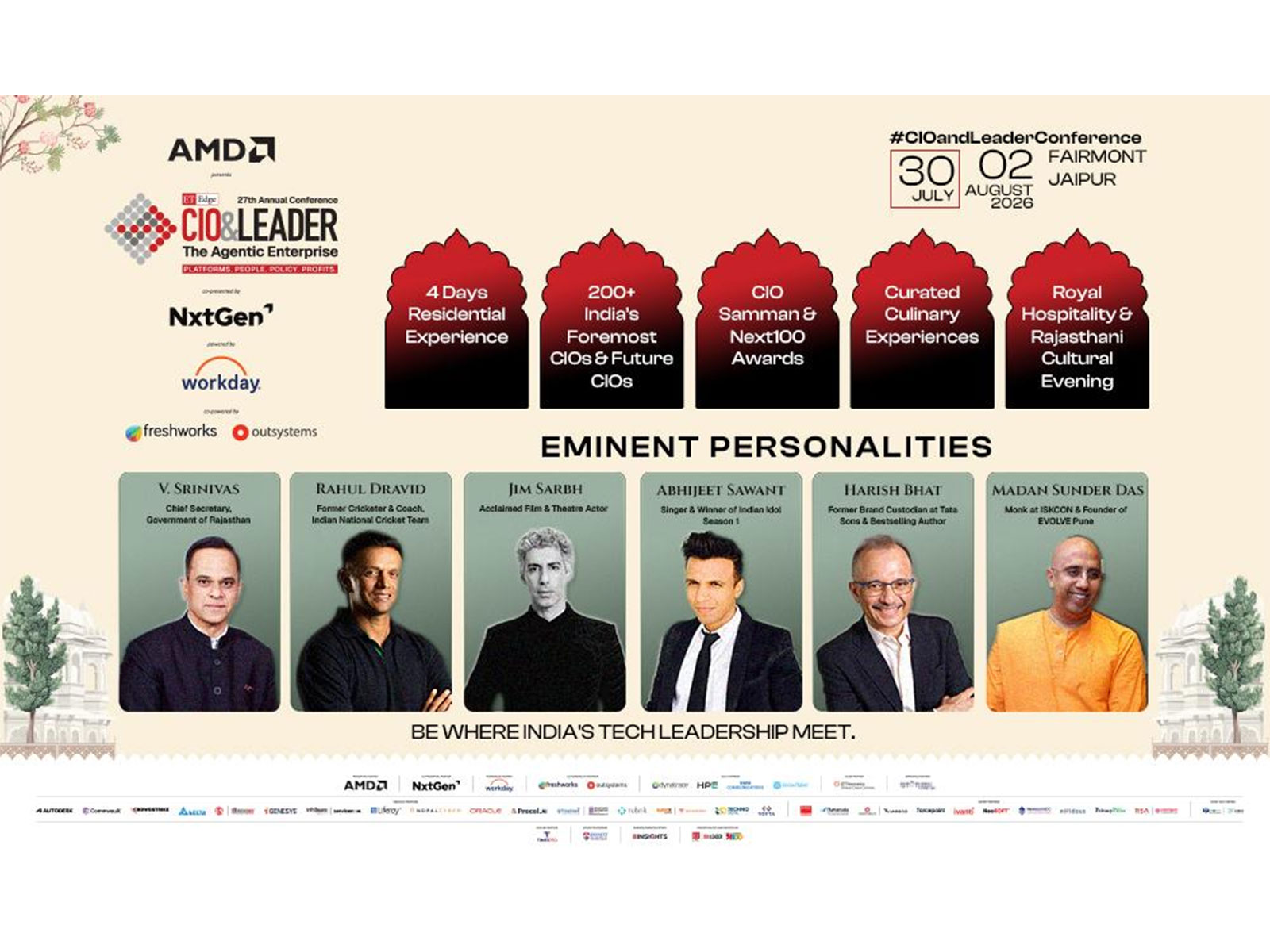 As Agentic AI moves from promise to practice, India's technology leaders will convene in Jaipur to chart the course for the autonomous enterprise.