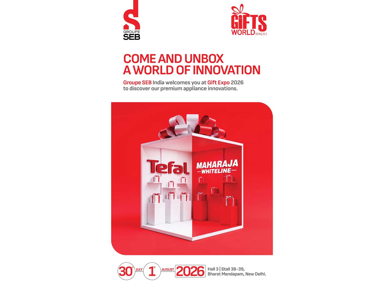 Groupe SEB to exhibit at Gifts World Expo 2026 from July 30-August 1 at Bharat Mandapam, New Delhi