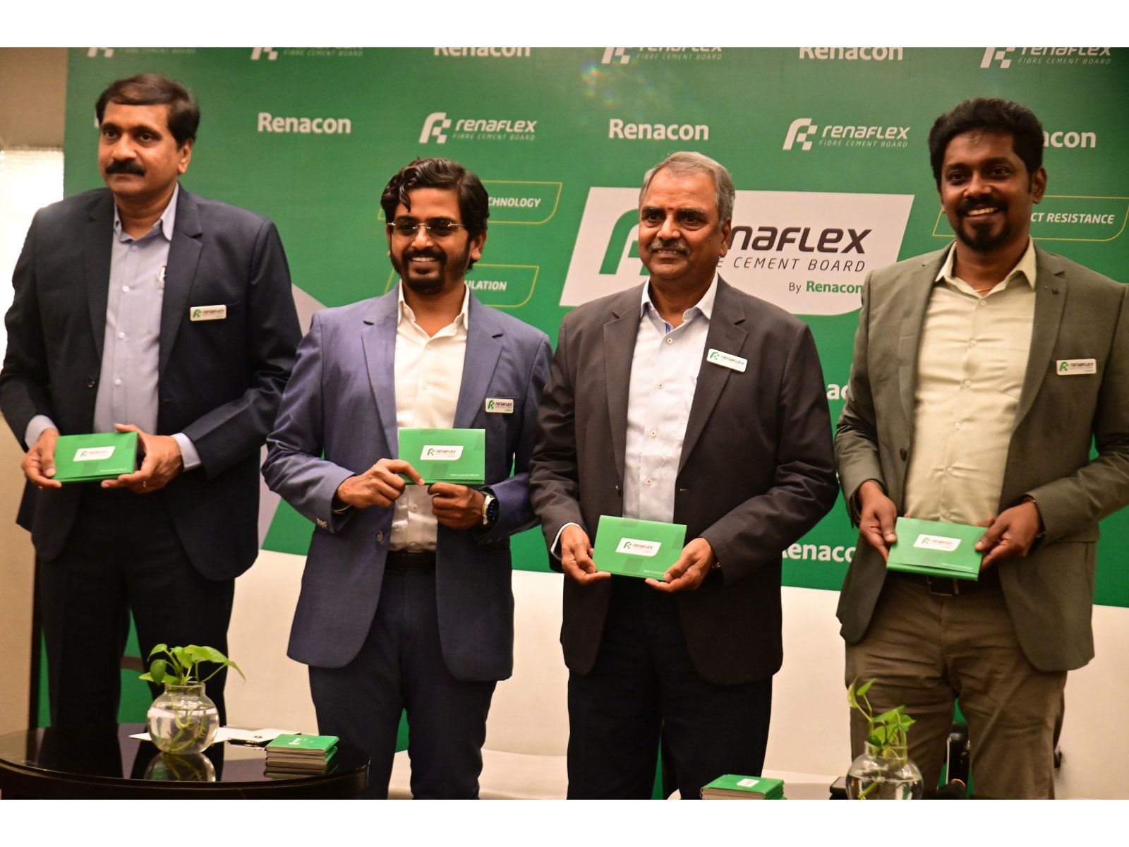 Venkatesh Pakala (Dy CEO, RENAATUS Procon); Manoj Poosapoan (JMD, Renaatus Group); P. Selvasundaram (CMD, Renaatus Group); Basto Collins (Sr VP, Renaatus Product)