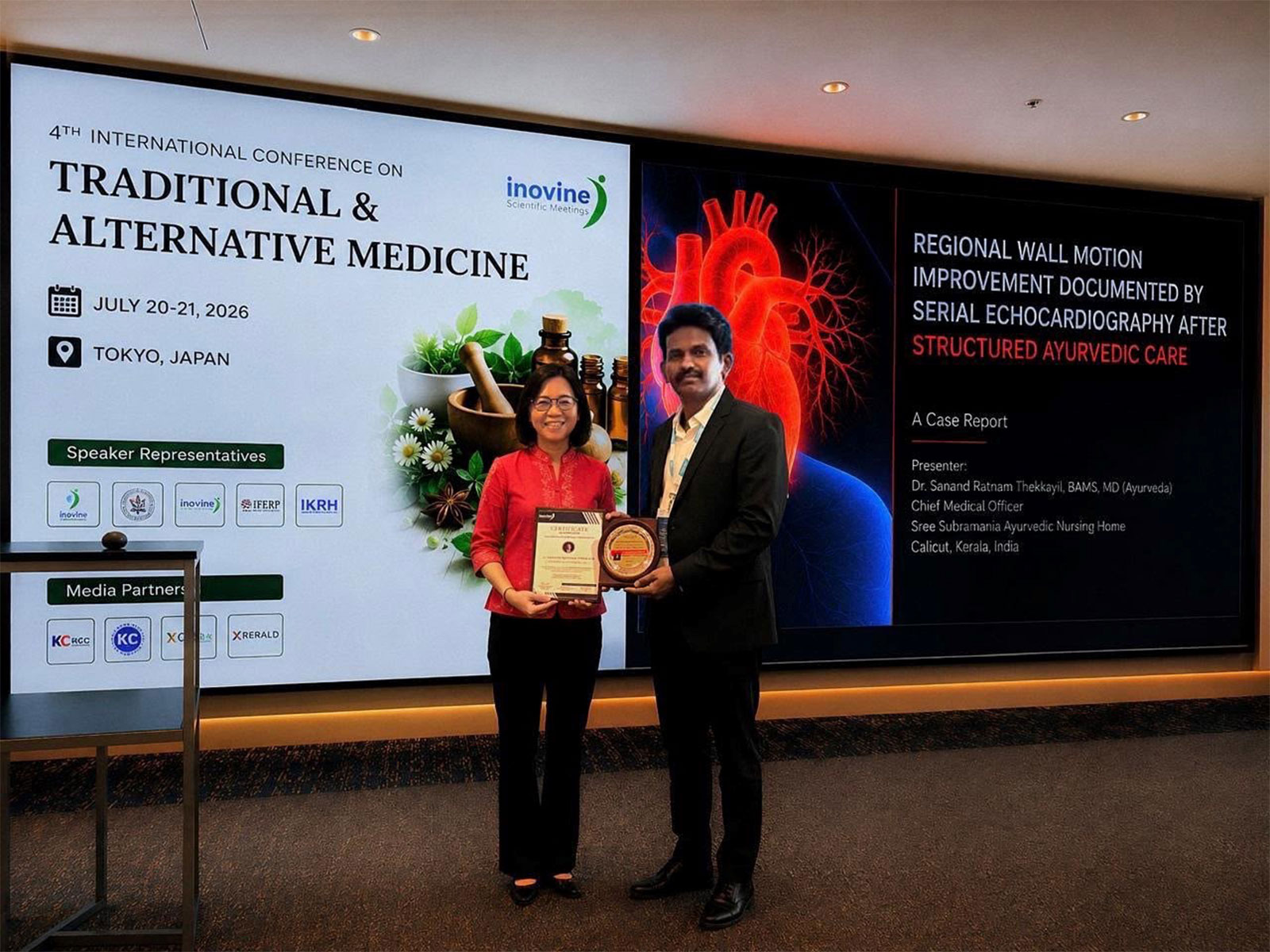 Ayurvedic Cardiac Recovery Study Presented at International Traditional & Alternative Medicine Conference in Tokyo
