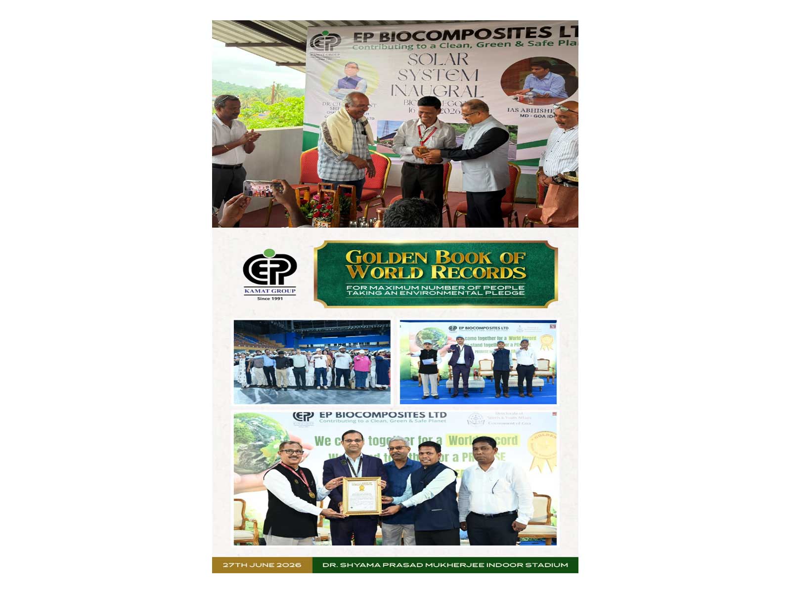 EP Biocomposites Strengthens ESG with Rooftop Solar Commissioning and Golden Book of World Records Recognition