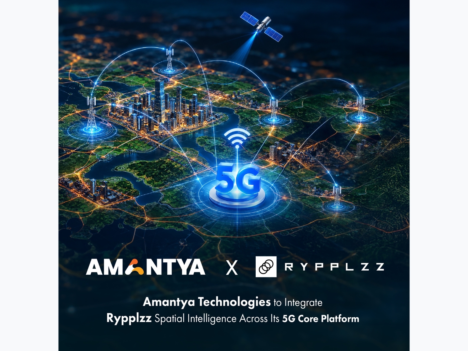 Carrier-grade 5G infrastructure from Amantya combined with software-only solution from Rypplzz to deliver spatially intelligent wireless networks