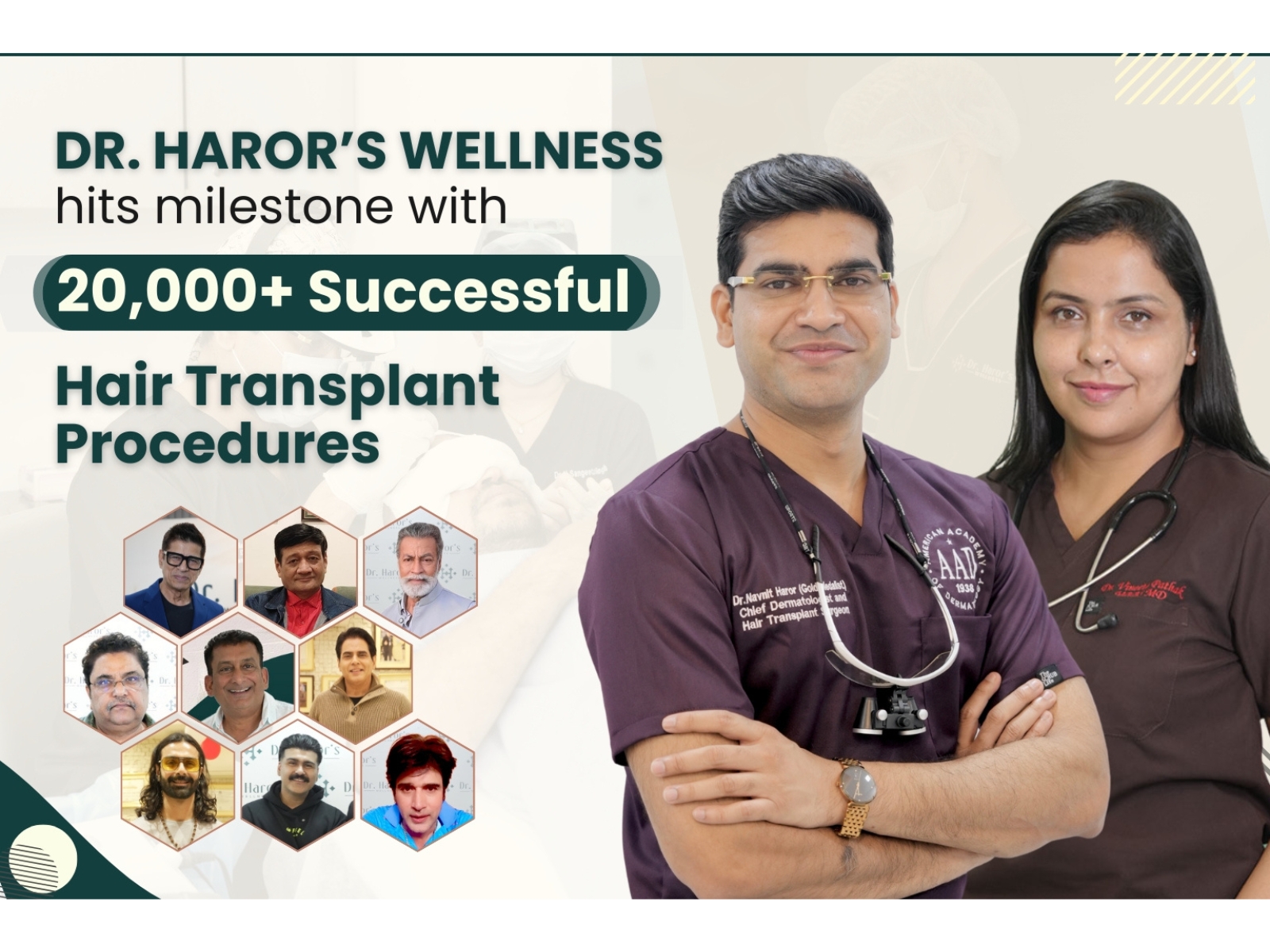 Dr. Haror's Wellness Hits a Milestone with 20,000+ Successful Hair Transplant Procedures