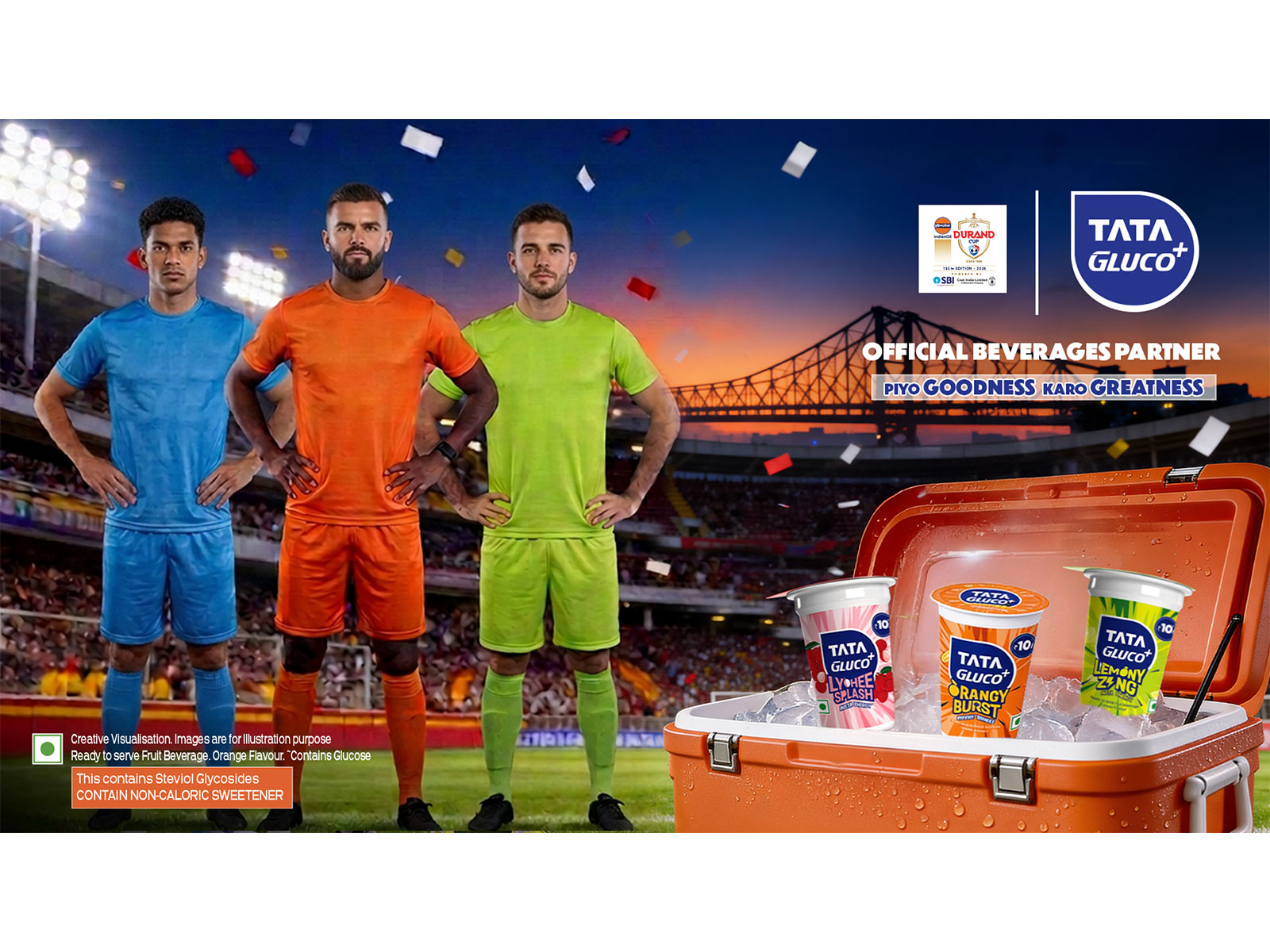 Tata Gluco+ joins the 135th Durand Cup as Official Beverage Partner, energising players, officials and fans at one of India's oldest football tournament