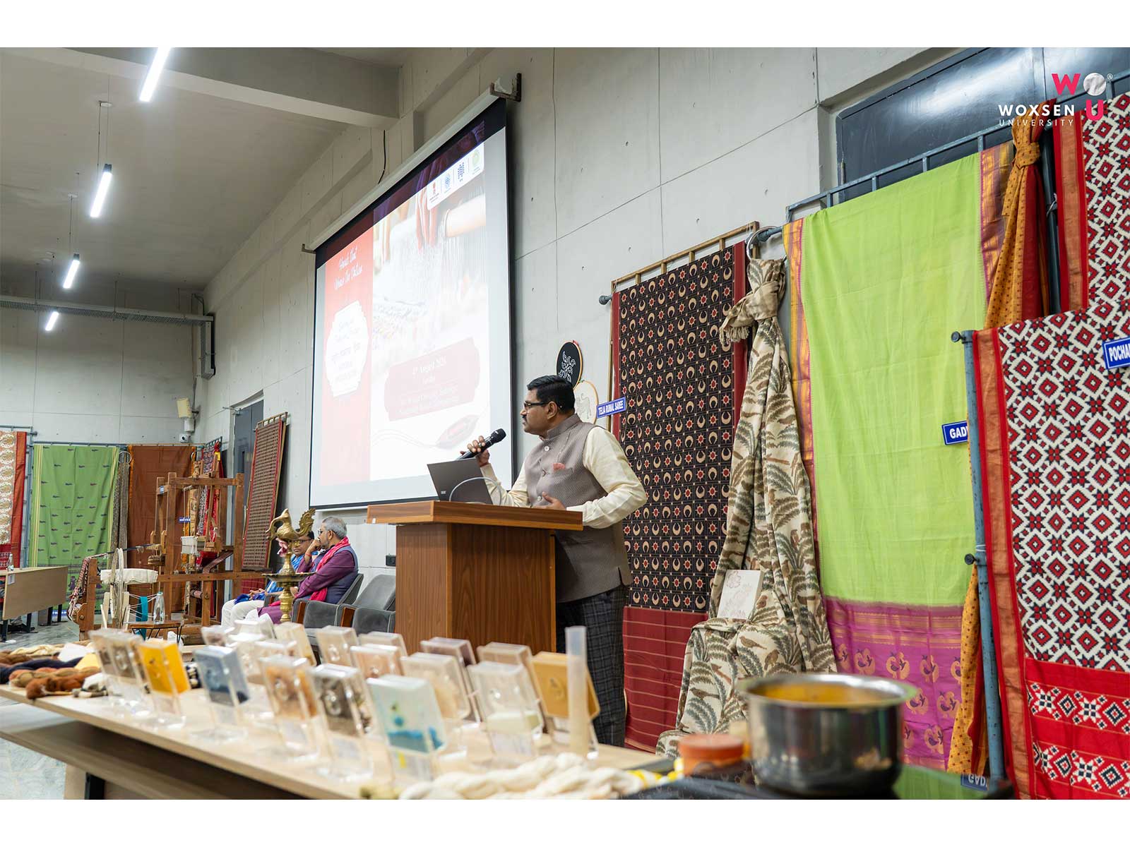 Woxsen University Marks National Handloom Day with Handloom Workshop, in Association with Weaver Service Centre, Hyderabad