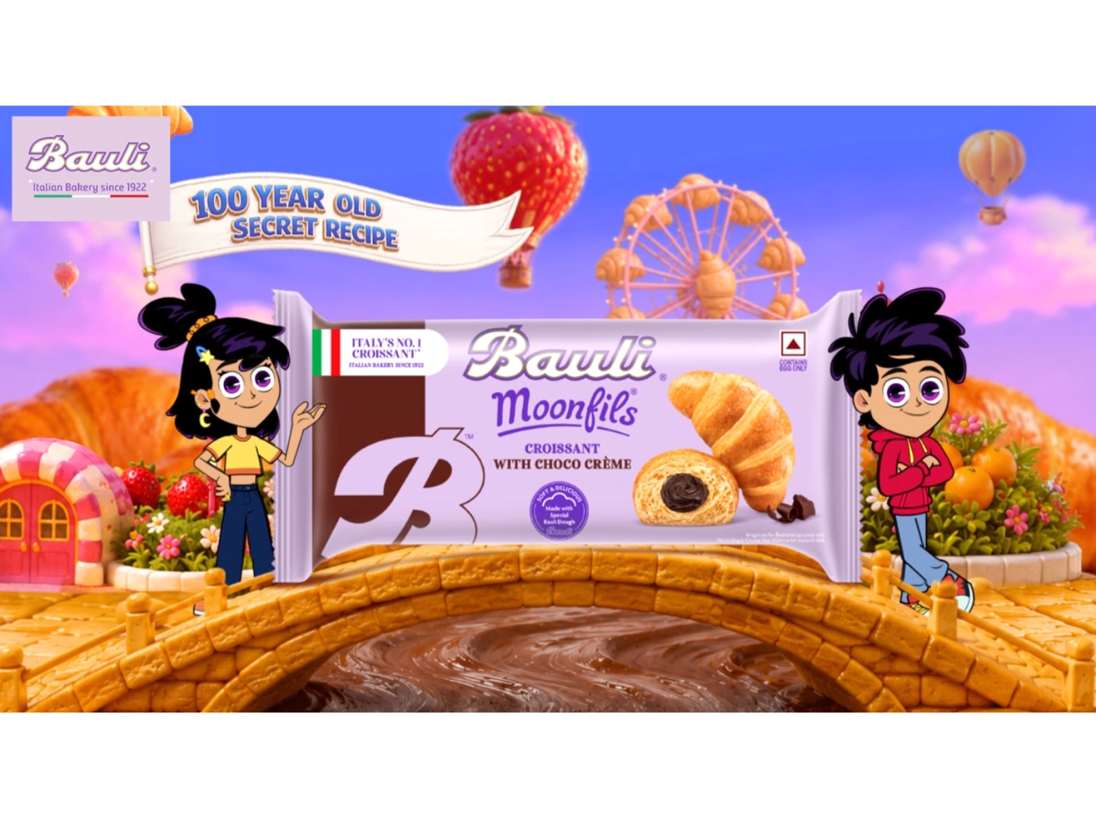 Warner Bros. Discovery brings Bauli Moonfils Croissants into the magical world of Kian & Kiki