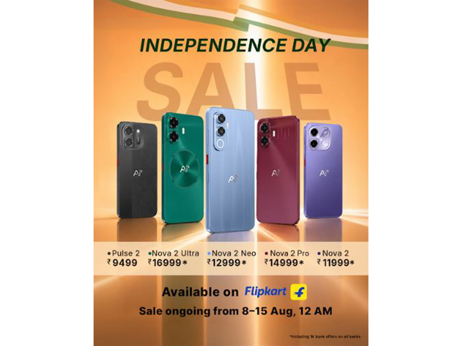 Independence Day Sale Guide: The Best Ai+ Smartphones to Grab This Freedom Sale on Flipkart