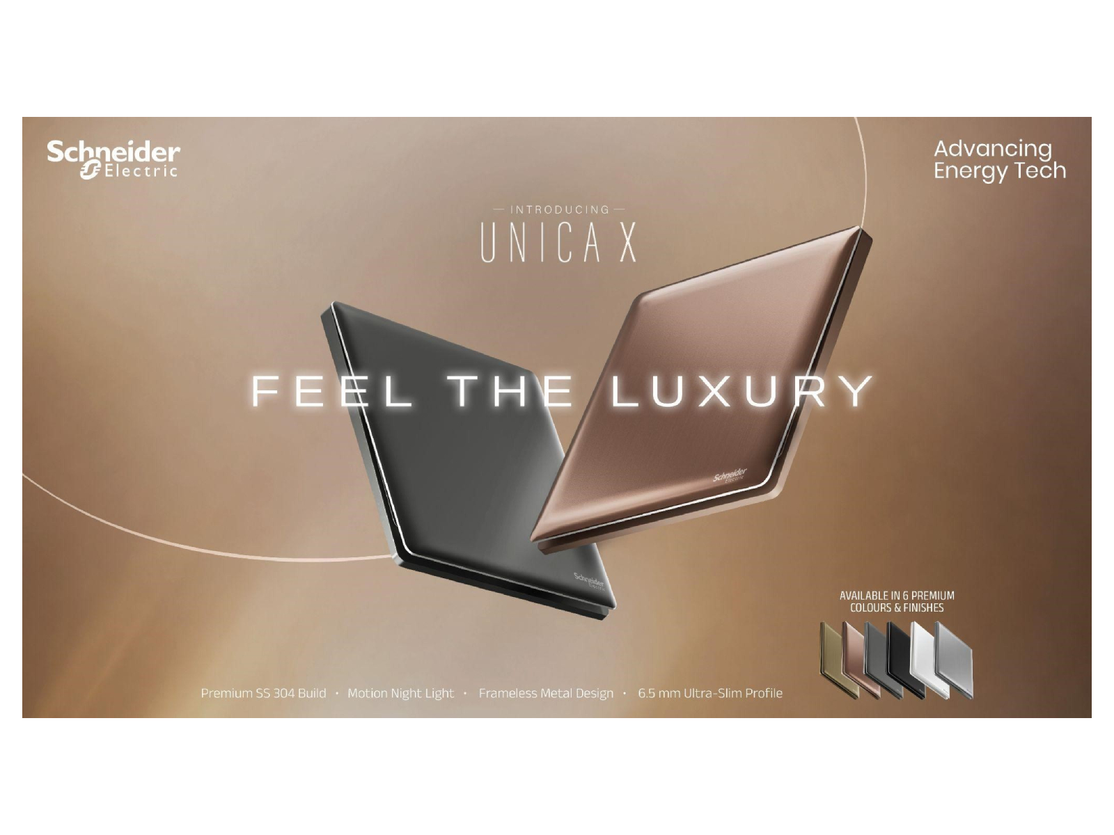 Schneider Electric Launches Unica X Premium Switch & Socket Range