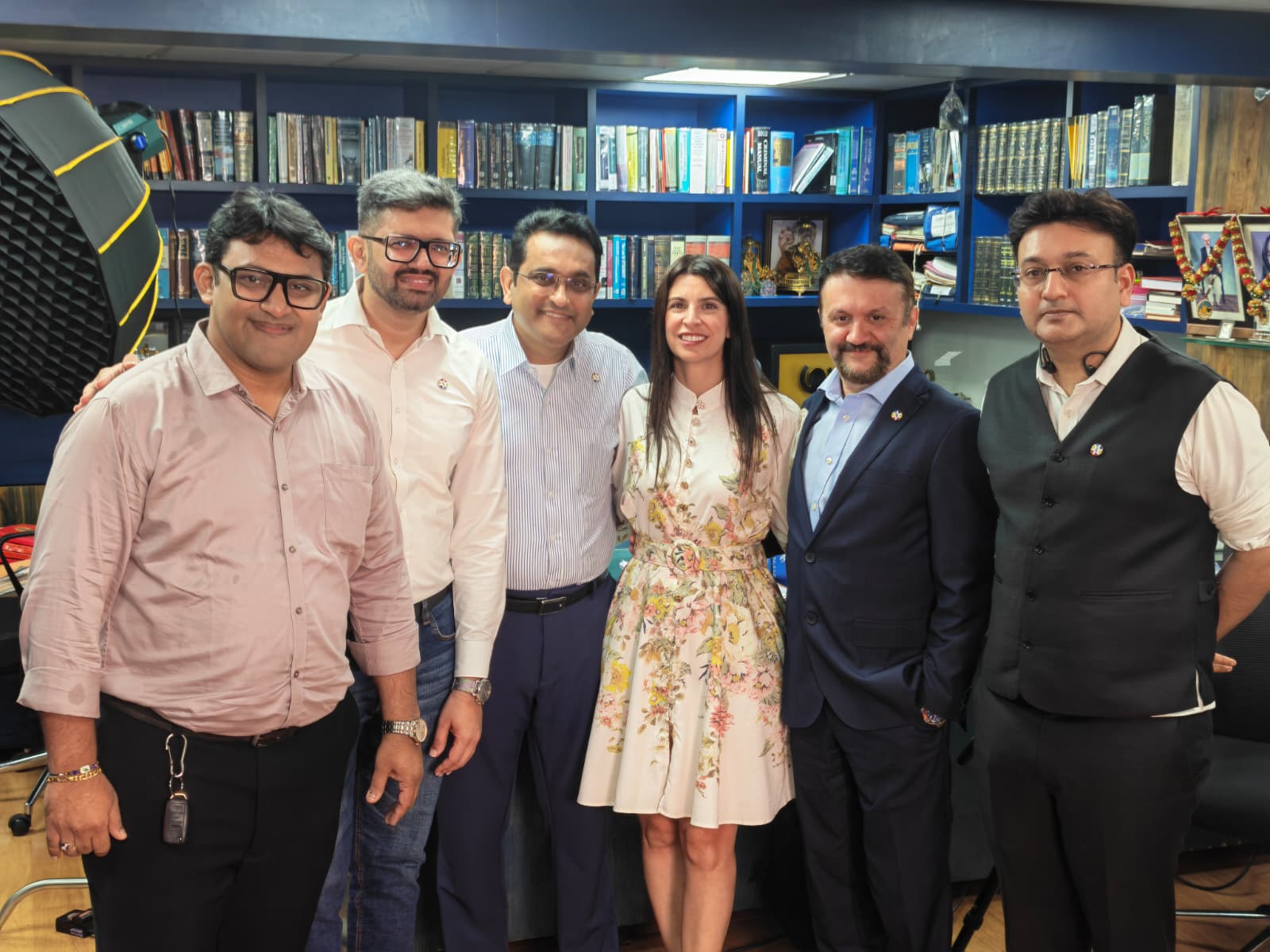 From left to right: Amar Lodaya, Kush Trivedi, Mac Srinivasan, Monica Passini, Dario Castagna and Ish Jain 