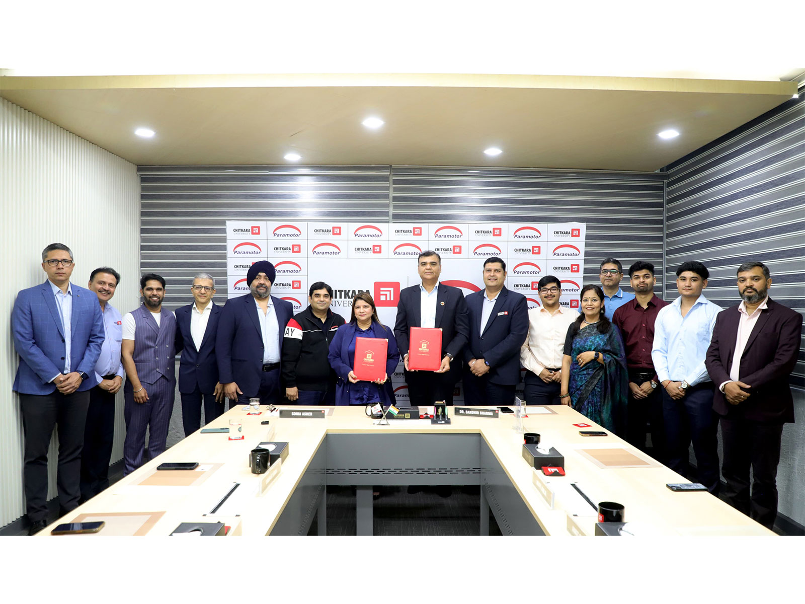 Chitkara University signs MOU with Paramotor Digital Technology Limited to establish the Sonia Asher Centre of Excellence in Future Technologies and Innovation