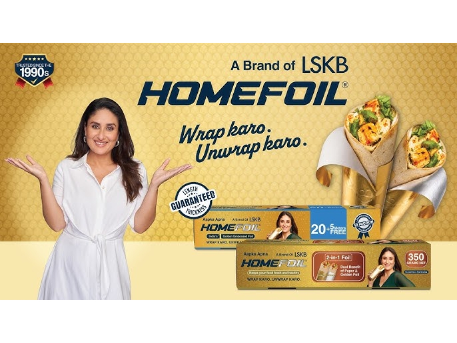HOMEFOIL Launches Multi-Platform Campaign Featuring Kareena Kapoor Khan Highlighting Premium Food Wrapping Solutions