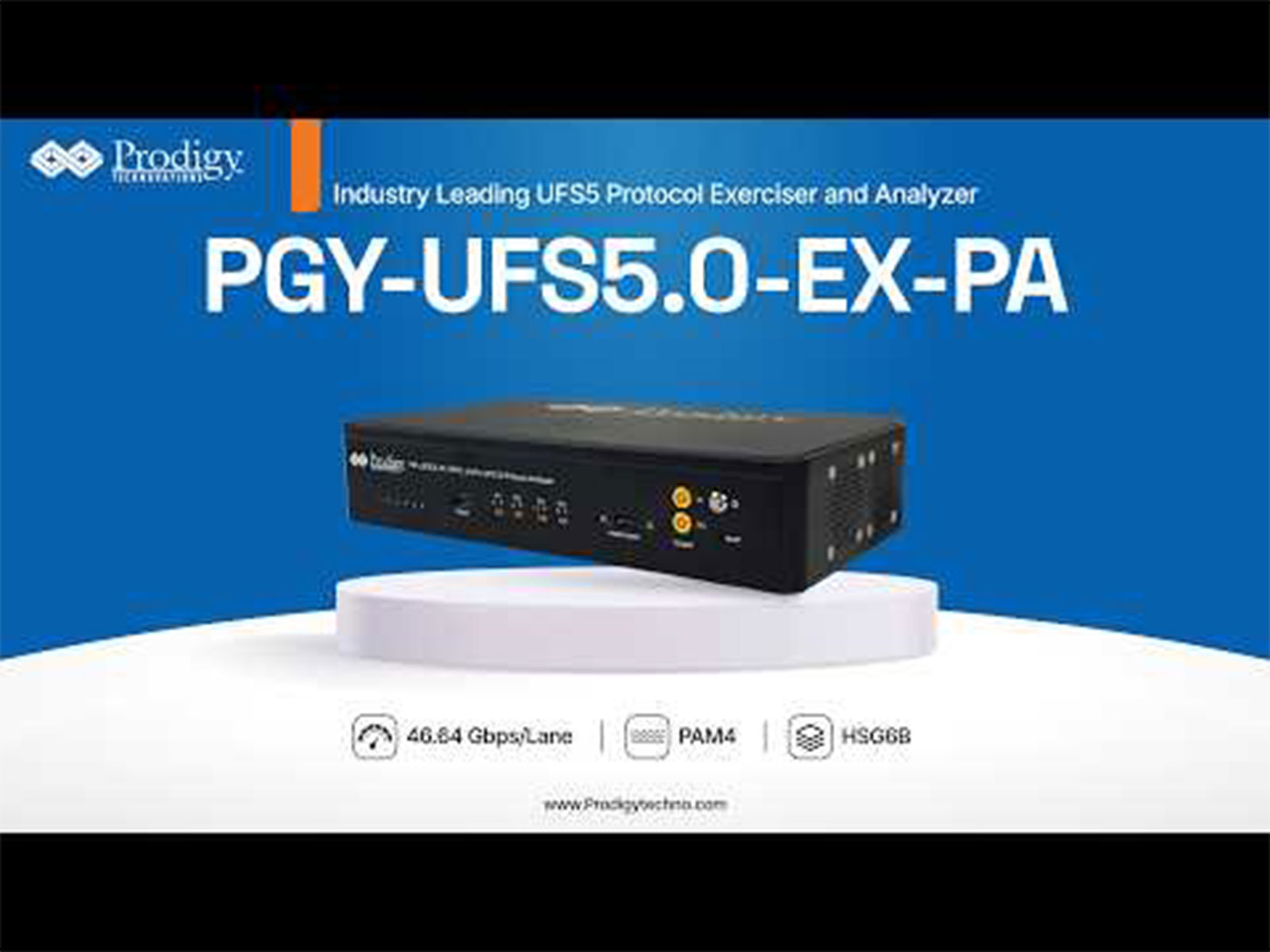 Prodigy Technovations Unveils Industry's First UFS 5.0 Protocol Exerciser and Analyzer to Power the AI-Driven Storage Era