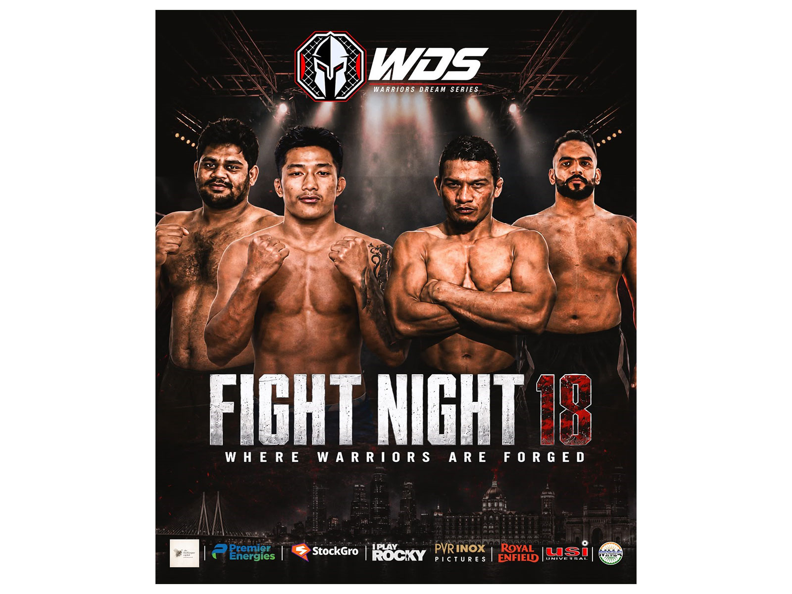 India Takes on Asia's Best as Warriors Dream Series Brings Fight Night 18 to Mumbai