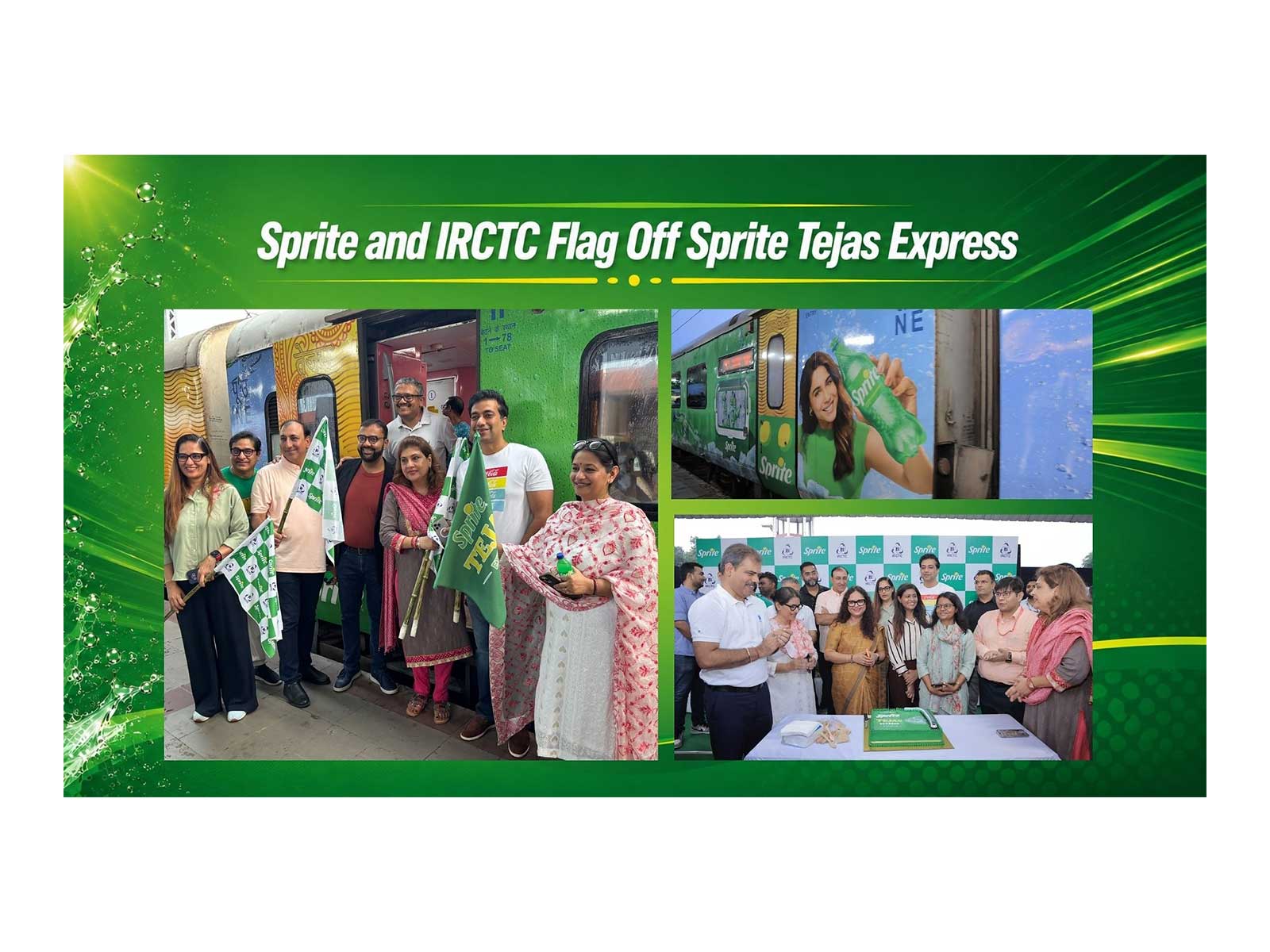 Sprite and IRCTC today flagged off the Sprite Tejas Express in the presence of senior leadership from Indian Railways, IRCTC and Coca-Cola India.