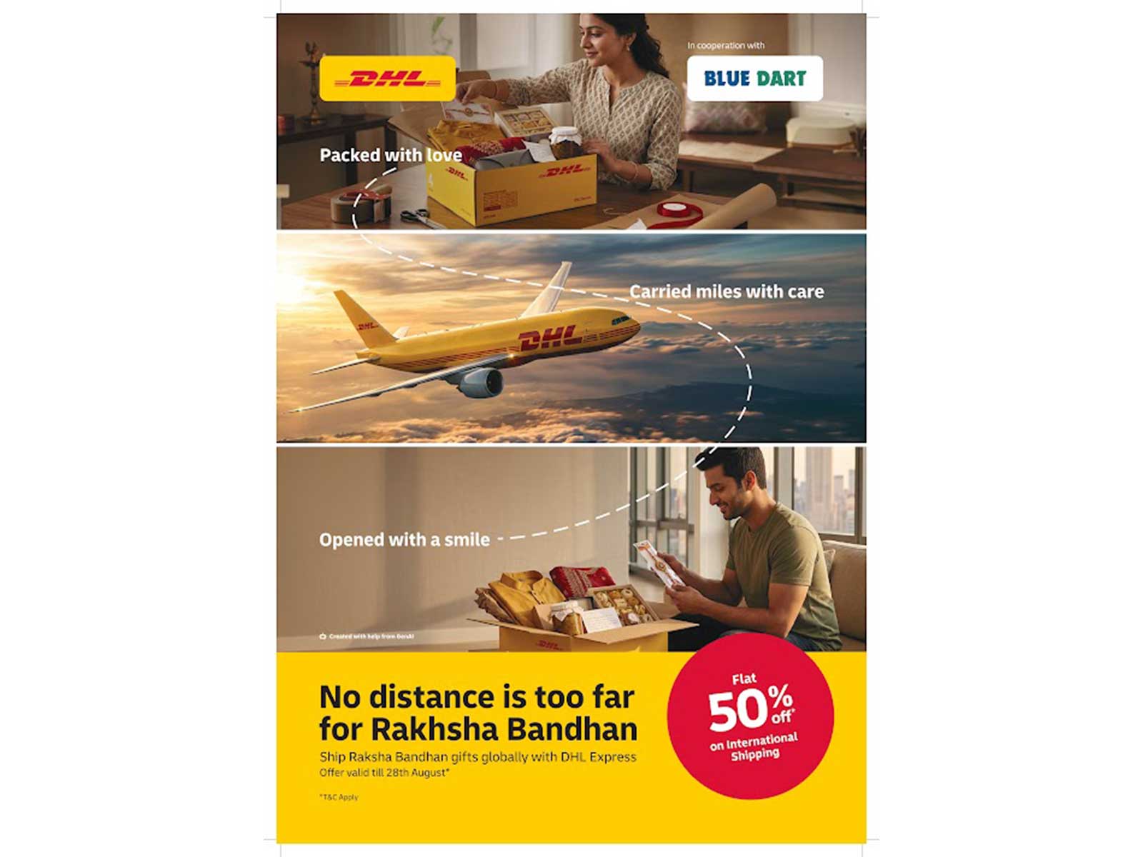 DHL Express' Rakhi Express is Back with 50% Off on International Shipments from India