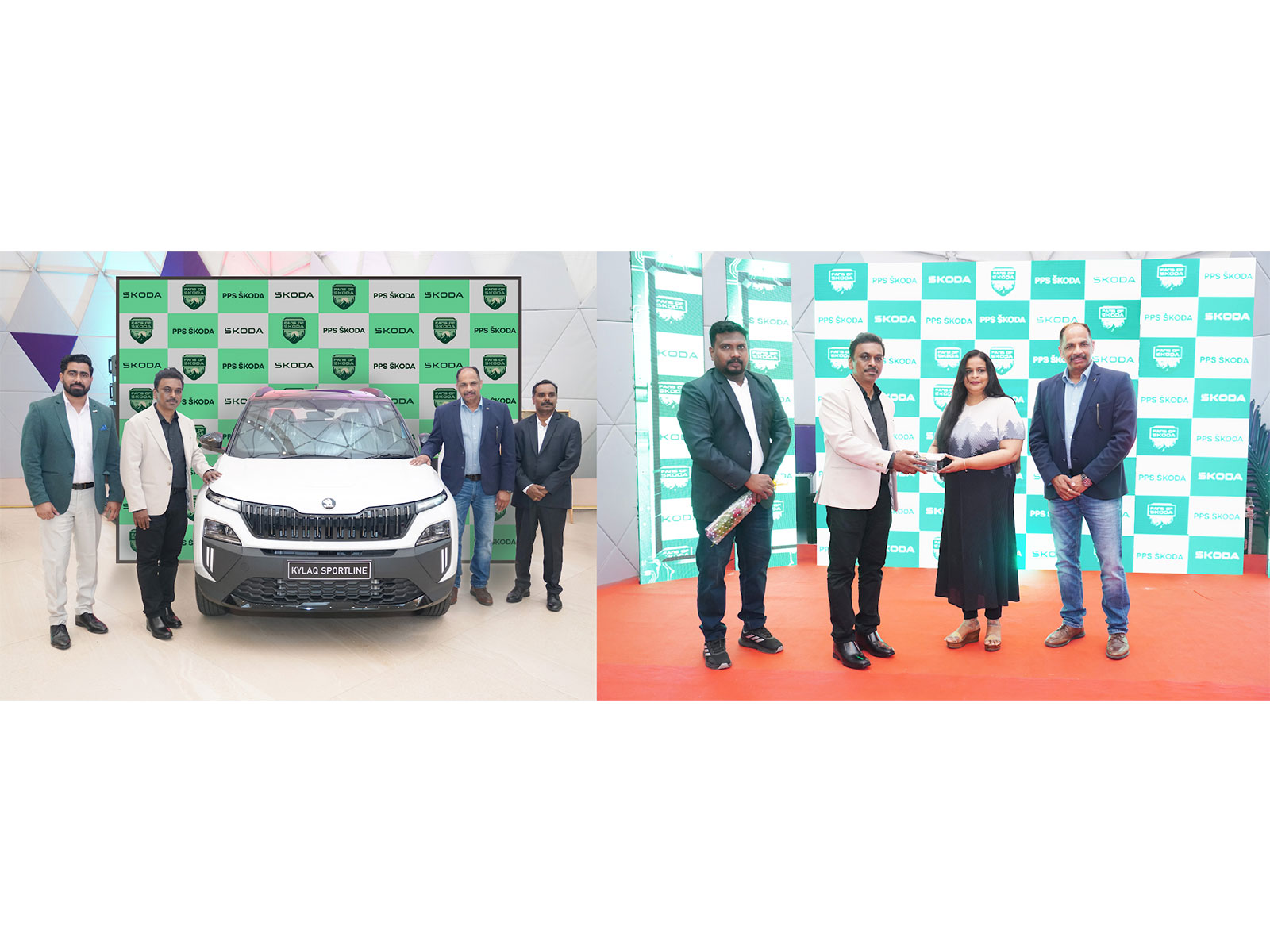 PPS Skoda unveiled new Skoda Kylaq Sportline in Trivandrum and delivered 150 other Skoda vehicles in Kerala during Onam festivities