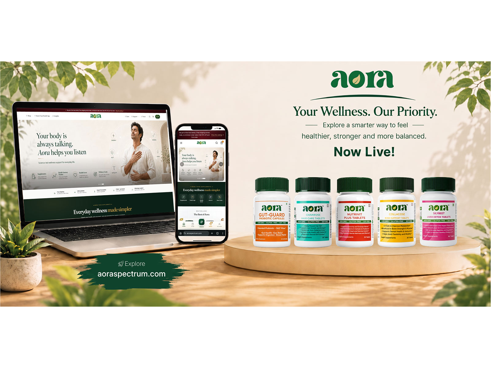Aora Launches aoraspectrum.com, Moving into Direct-to-Consumer Retail in India