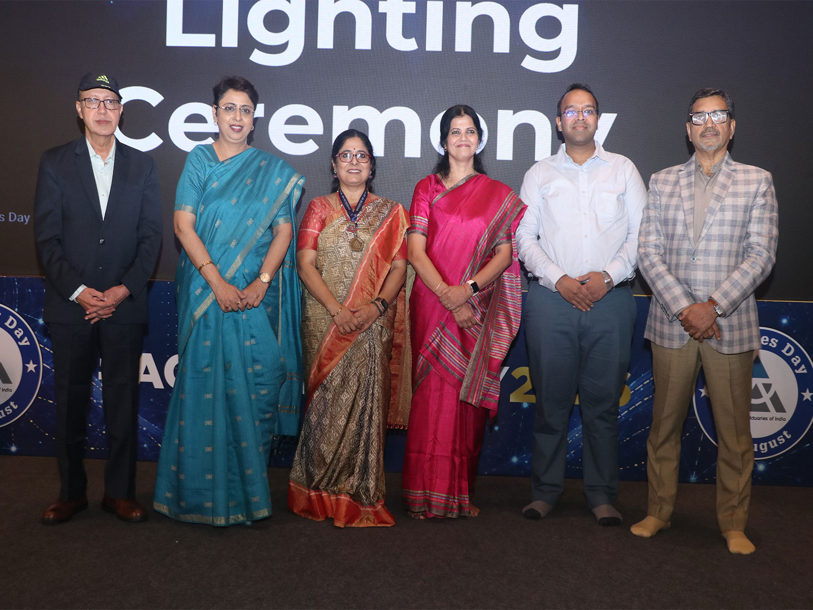 Left to Right: N Shrinivasan, Ruchita Verma, Preeti Chandrashekhar, Aasha More, Kartikey Kandoi, Anurag Rastogi