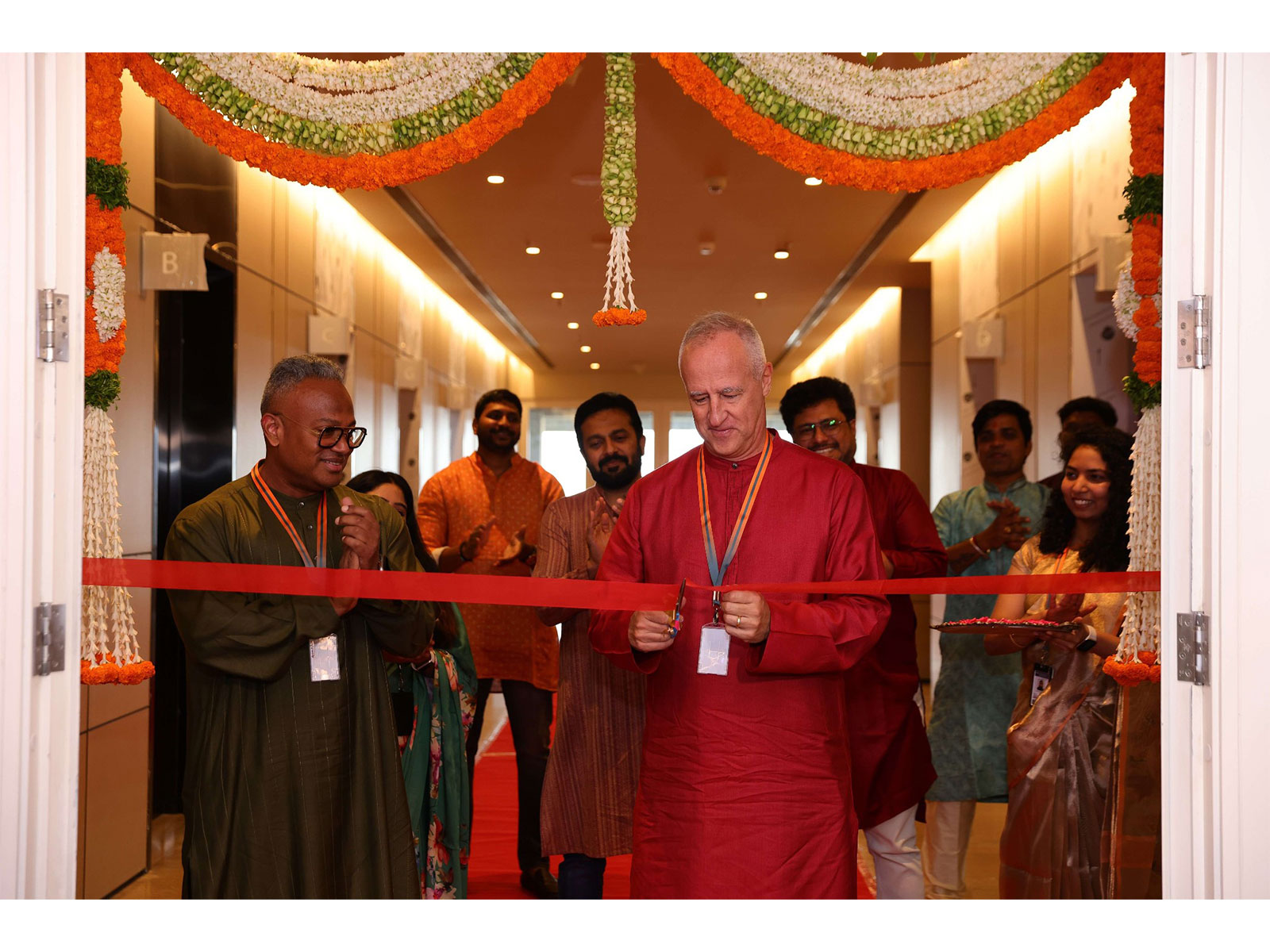 From left to right: Group CIO and EVP Byron Fernandez, TDCX India Country Director Ananth Premkumar, TDCX Group CEO Laurent Junique 