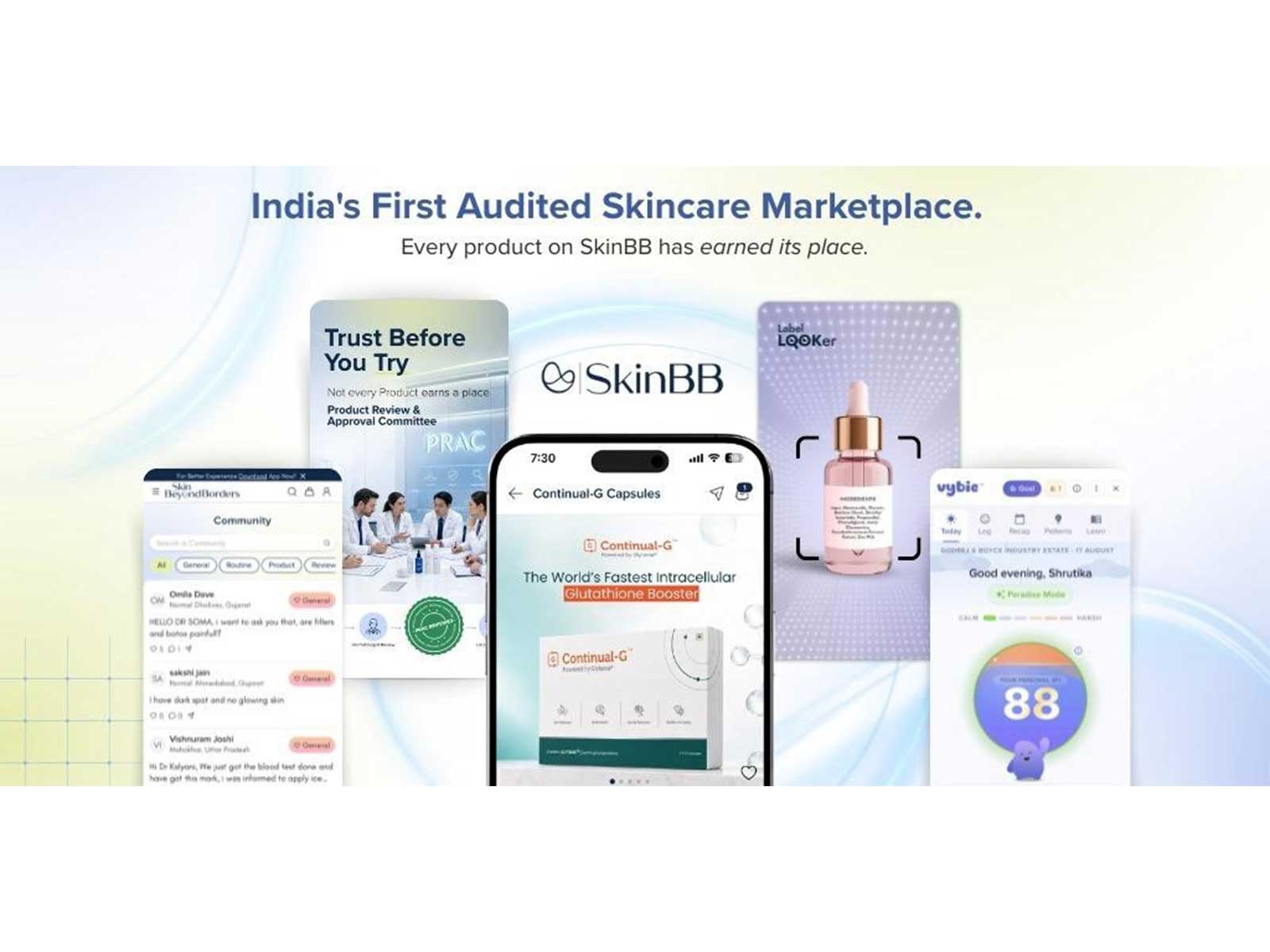 With VyBie Skin Intelligence, the Skin Friendliness Index, LabelLooker, Ingredipedia, PRAC and dermatology expertise, SkinBB transforms how Indians discover and choose skincare.