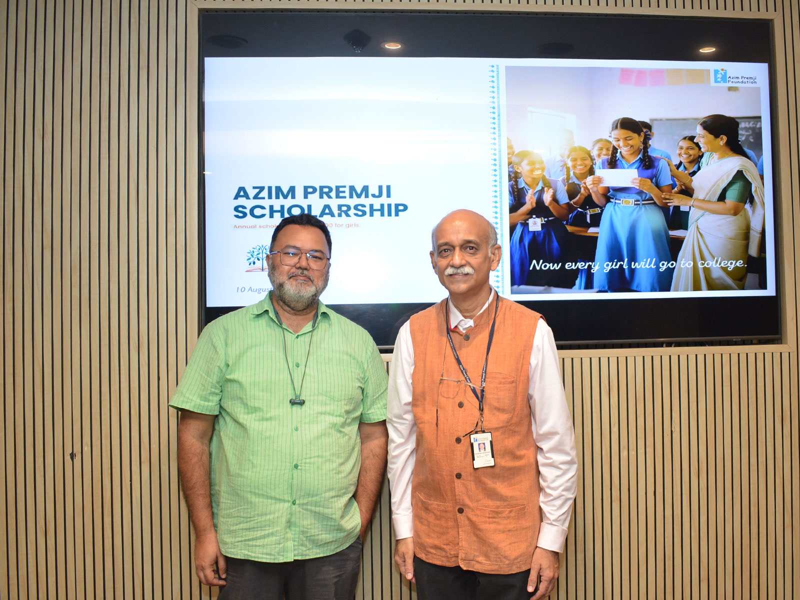 L-R: Nikhil Mathur, Delhi State Lead, Azim Premji Foundation; Sudheesh Venkatesh, Chief Communications Officer at the Azim Premji Foundation