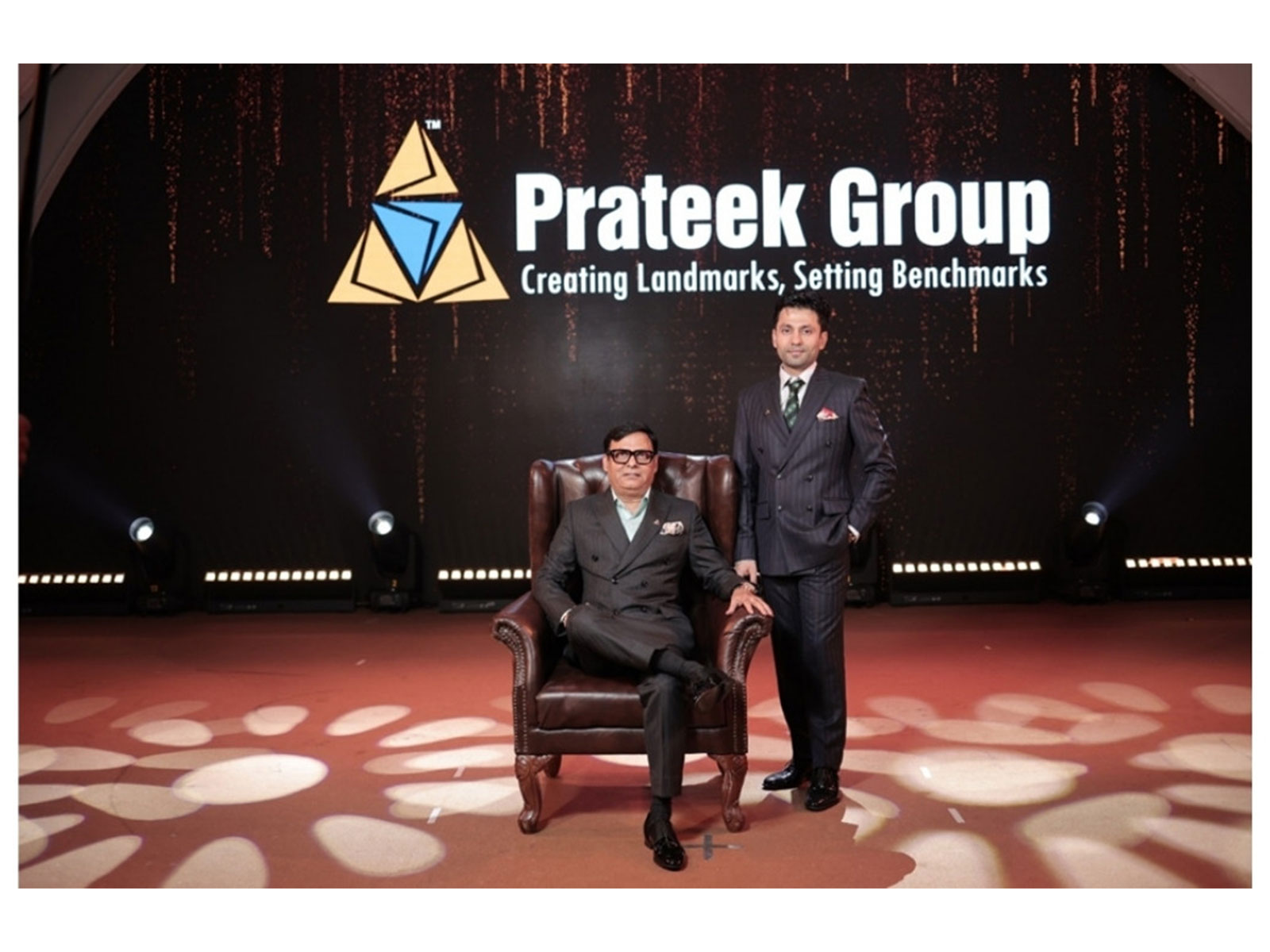 Prateek Group leadership during the Broadway-inspired showcase, "A Stage Called Tomorrow."