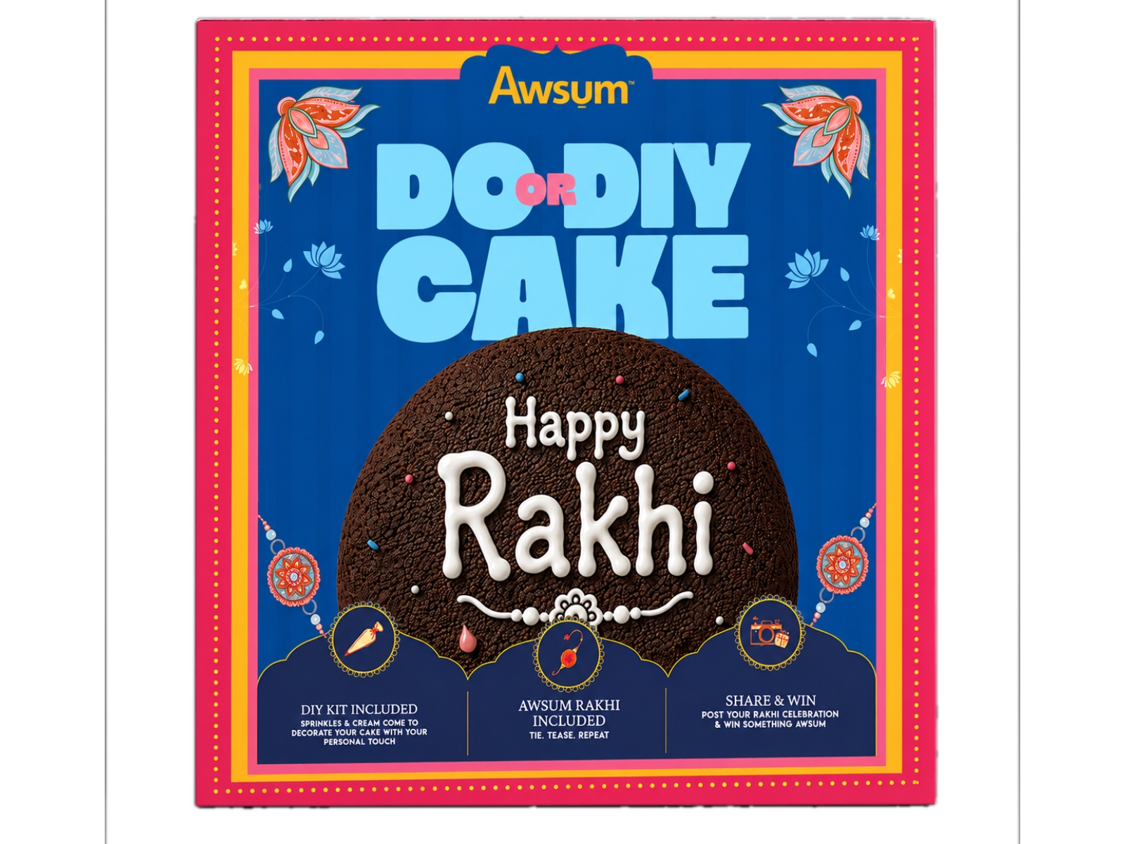 This Raksha Bandhan, Awsum turns the traditional Rakhi gift into a hands-on sibling ritual, complete with cake, cream, sprinkles, and permission to roast
