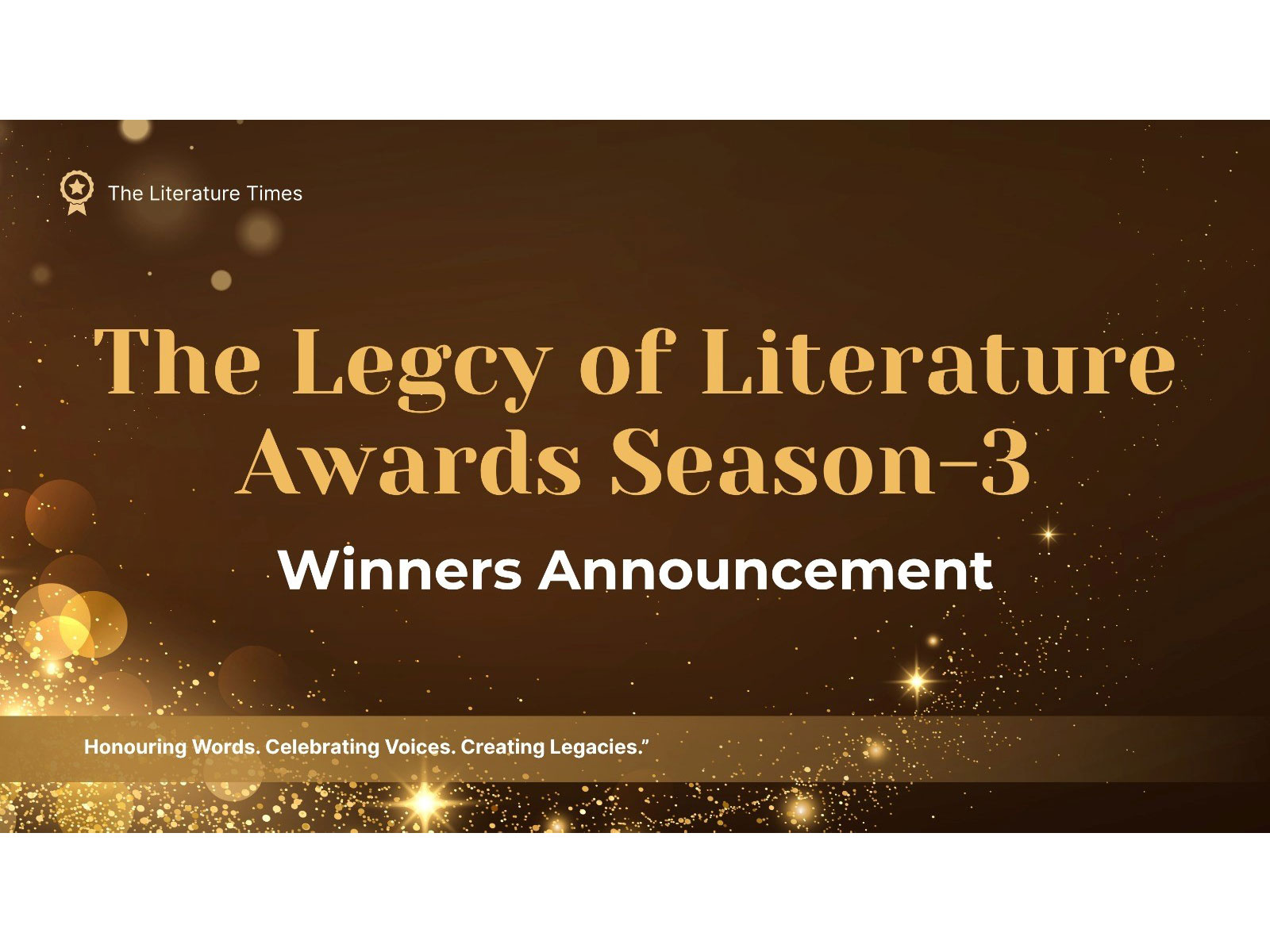 The Literature Times Announces the Winners of Legacy of Literature Award - Season 3