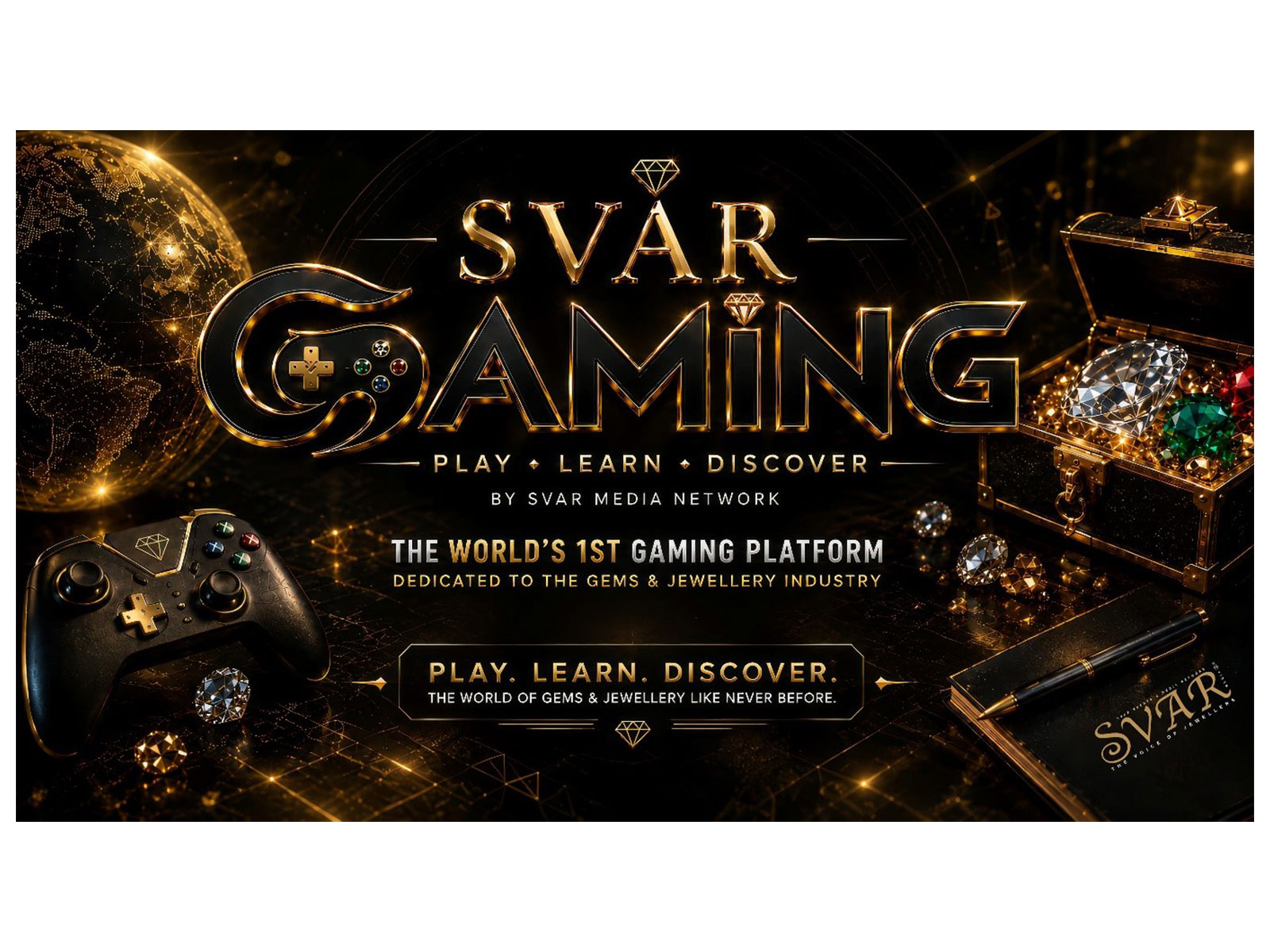 SVAR Media Network Launches SVAR Gaming, Becoming the World's 1st Gems & Jewellery Brand to Introduce an Interactive Gaming Experience