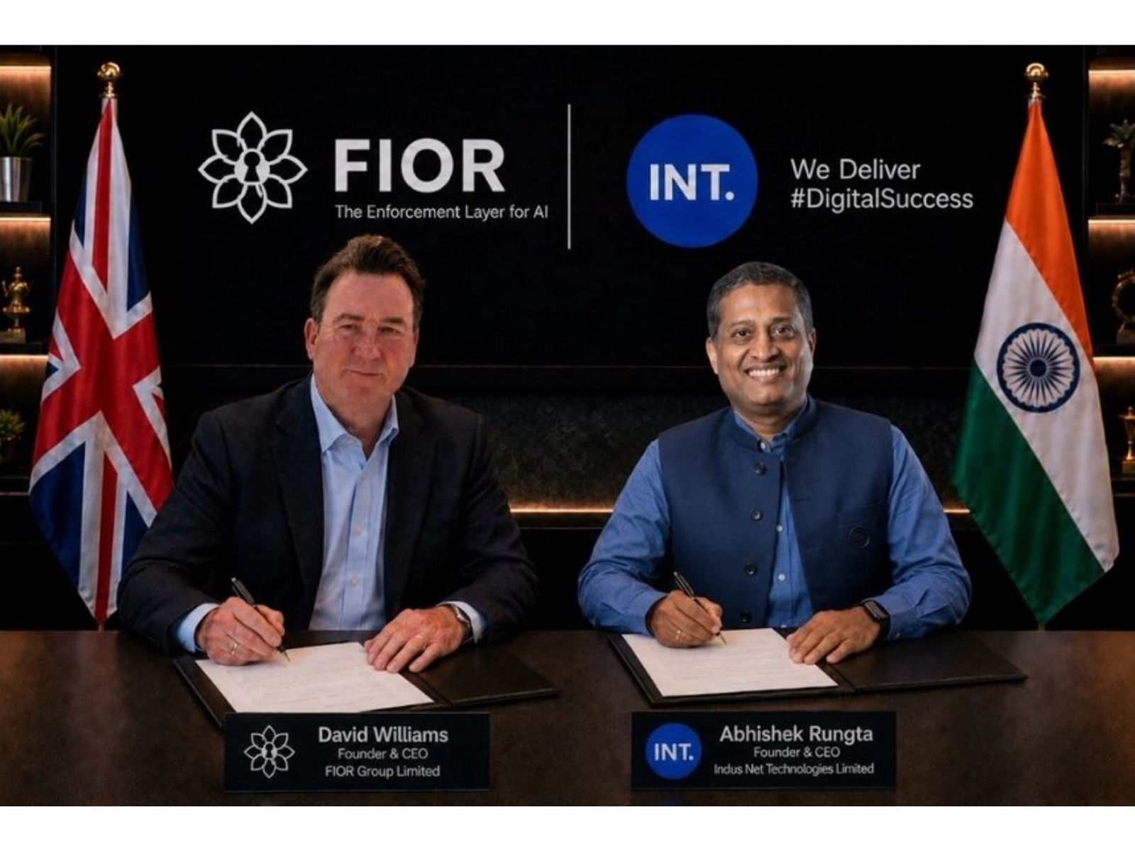 Strategic partnership agreement combines FIOR's AI security and governance technology with INT.'s enterprise technology capabilities and customer relationships in India and international markets