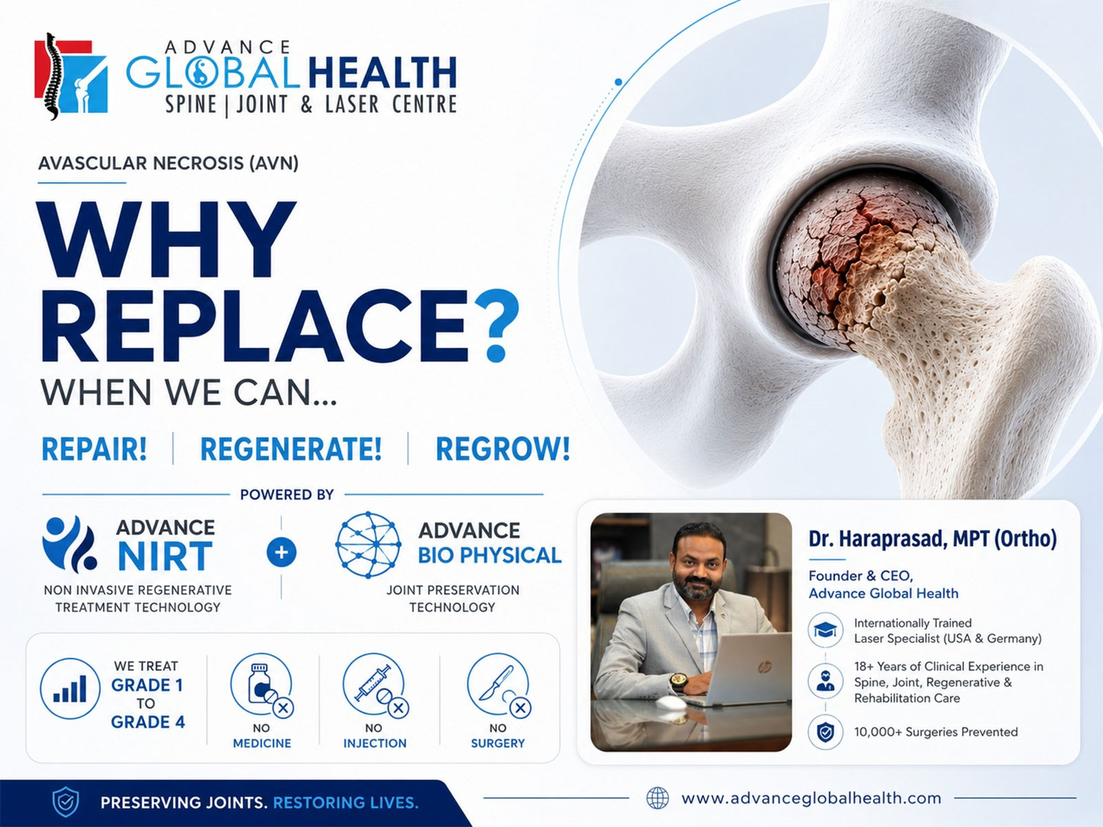 AVN Cases Surge After COVID-19; Delhi-Haldwani Centre's Non-Surgical Approach Reportedly Spares Over 5000 Patients From Hip Surgery