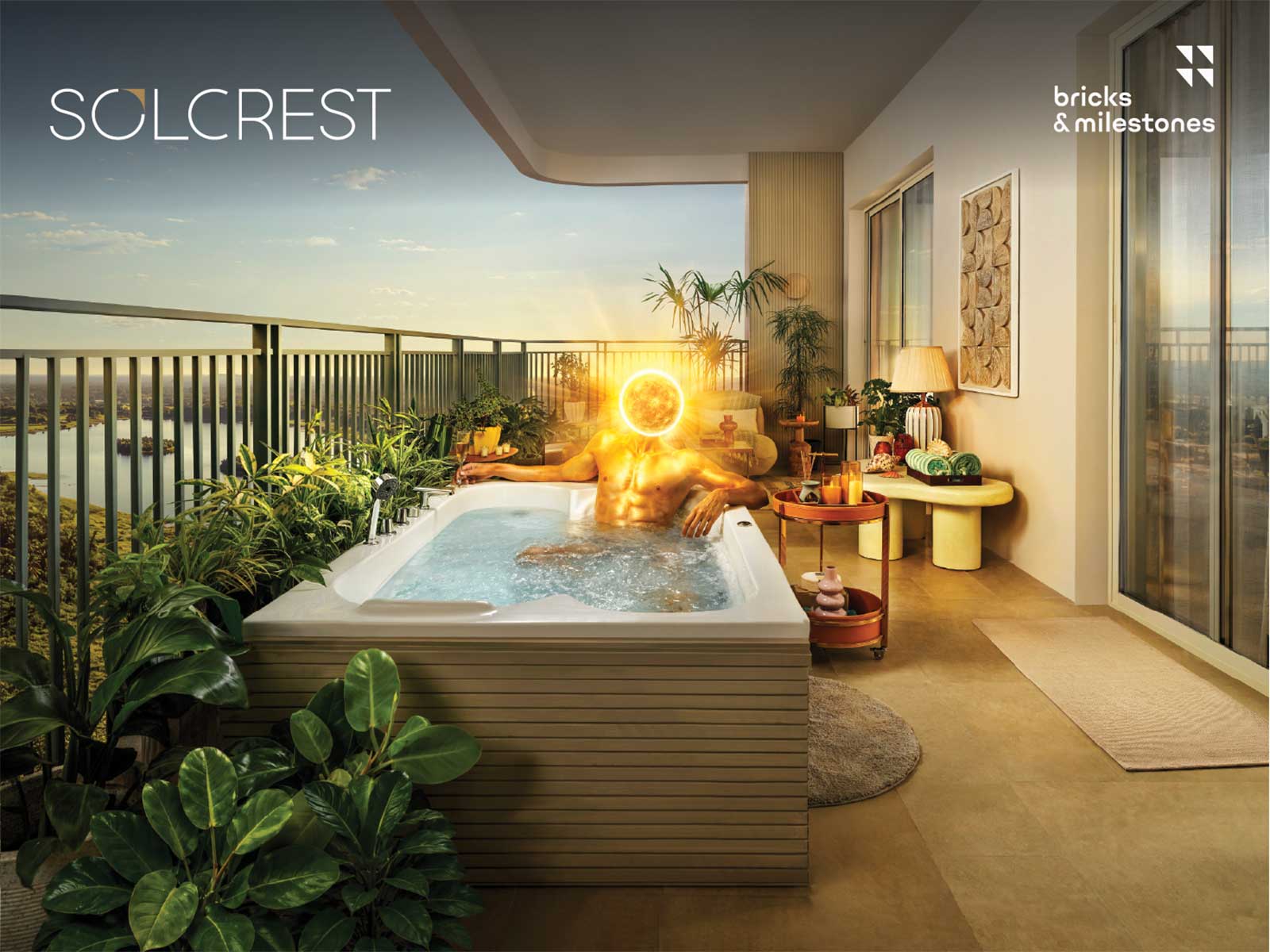 The 180° balcony surrounding each house on the project maximizes fresh air, ample sunlight and enough space to personalize your home