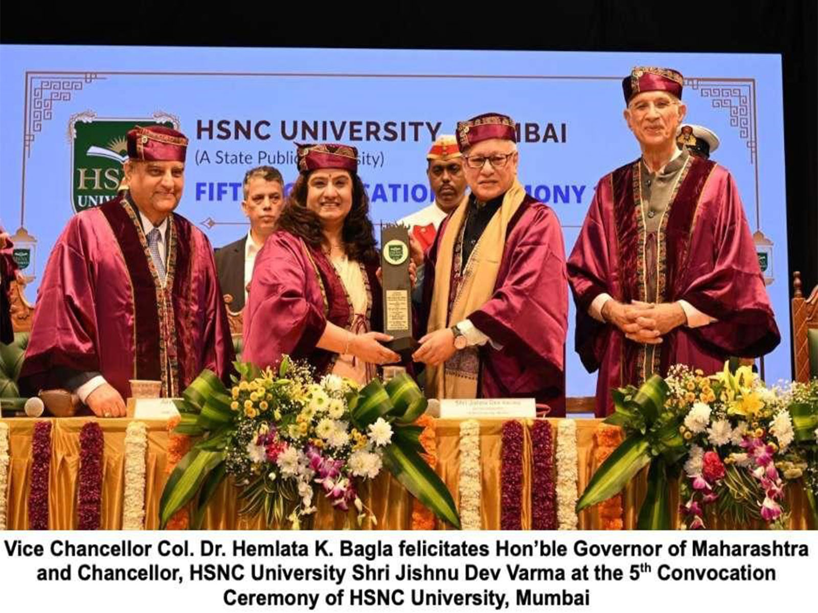 “Dikshant Is Not Shikshant”: Governor Shri Jishnu Dev Varma Redefines Graduation at HSNC University’s 5th Convocation Ceremony