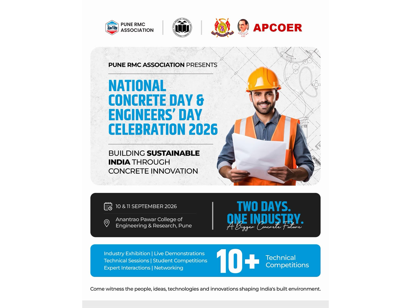 Two-day celebration to showcase innovation, sustainable construction and latest concrete & construction technologies