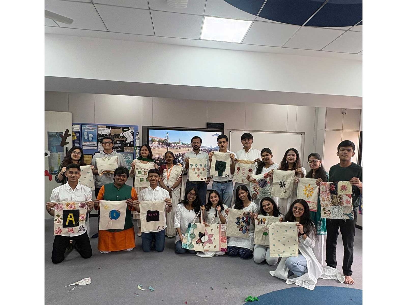 Children's Academy students explore India’s rich textile traditions via Clothes for Conscience, a community engagement initiative