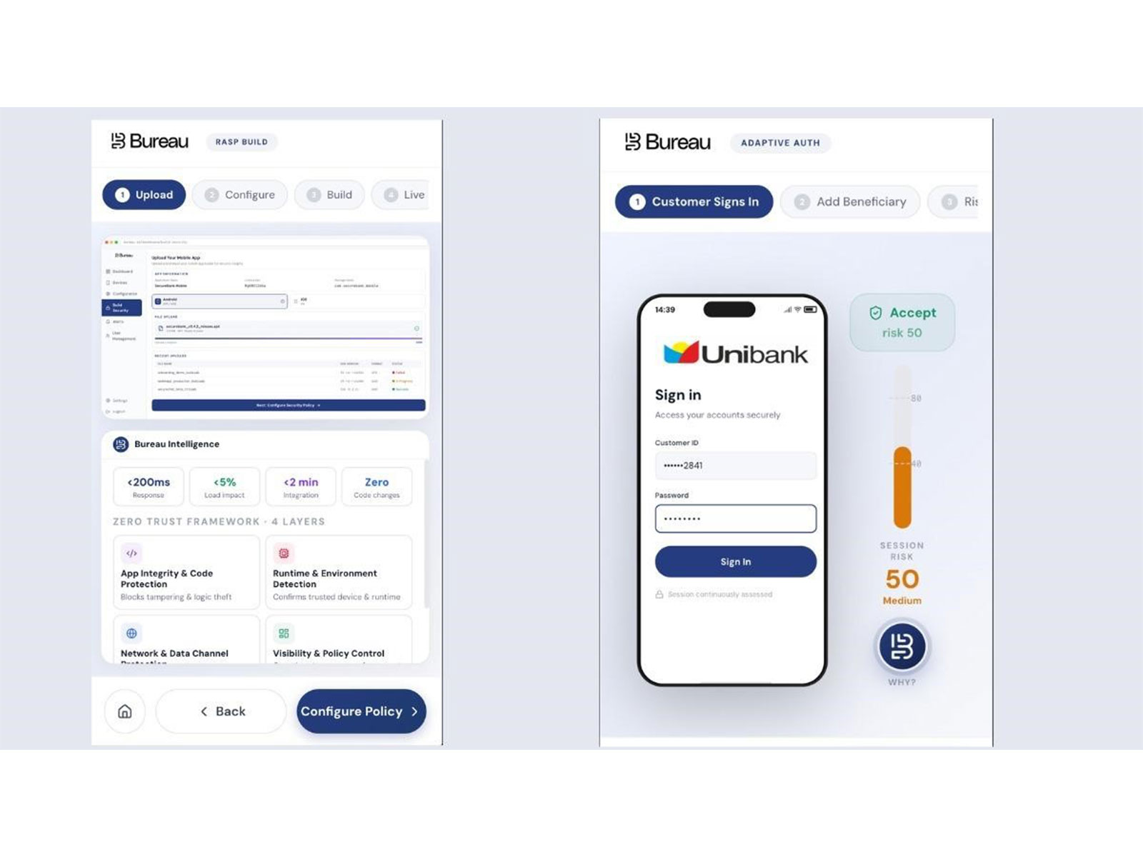 Bureau Unveils Adaptive Authentication and Mobile RASP to Protect Digital Customer Journeys