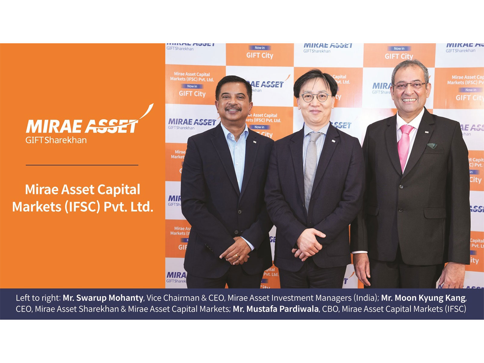 Mirae Asset Capital Markets (India) Marks Strategic Expansion into GIFT City with Launch of Mirae Asset GIFT Sharekhan