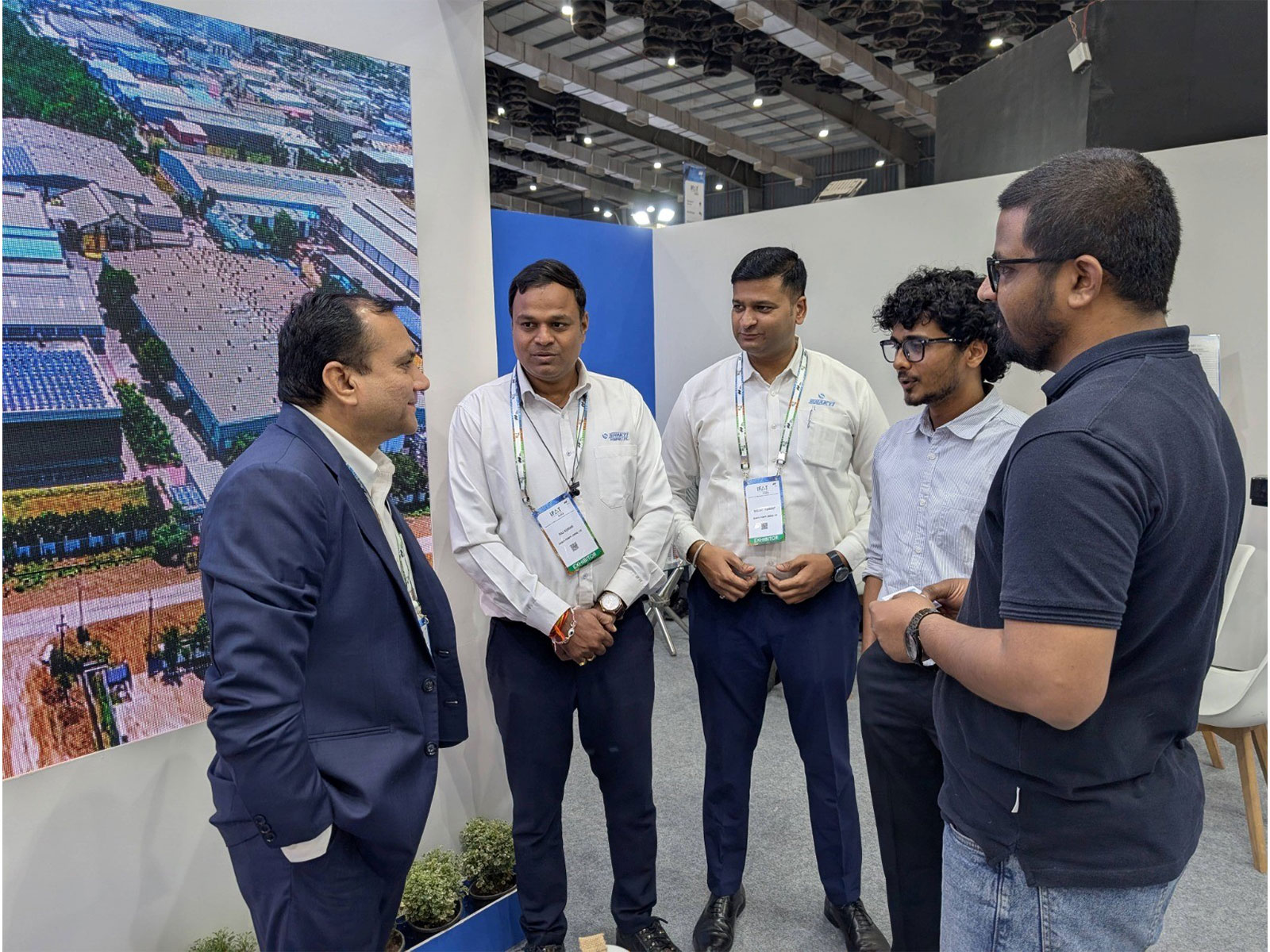 Mr Ramesh Patidar MD Shakti Pumps interacting with Visitors at Shakti Pumps exhibit at IFAT 2026
