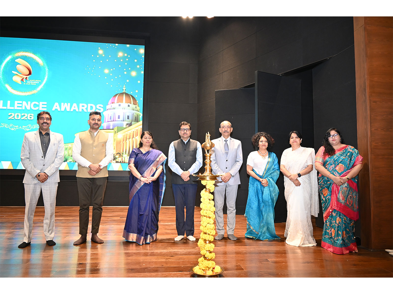 MUJ Excellence Awards 2026 - Dignitaries inaugurating the ceremony