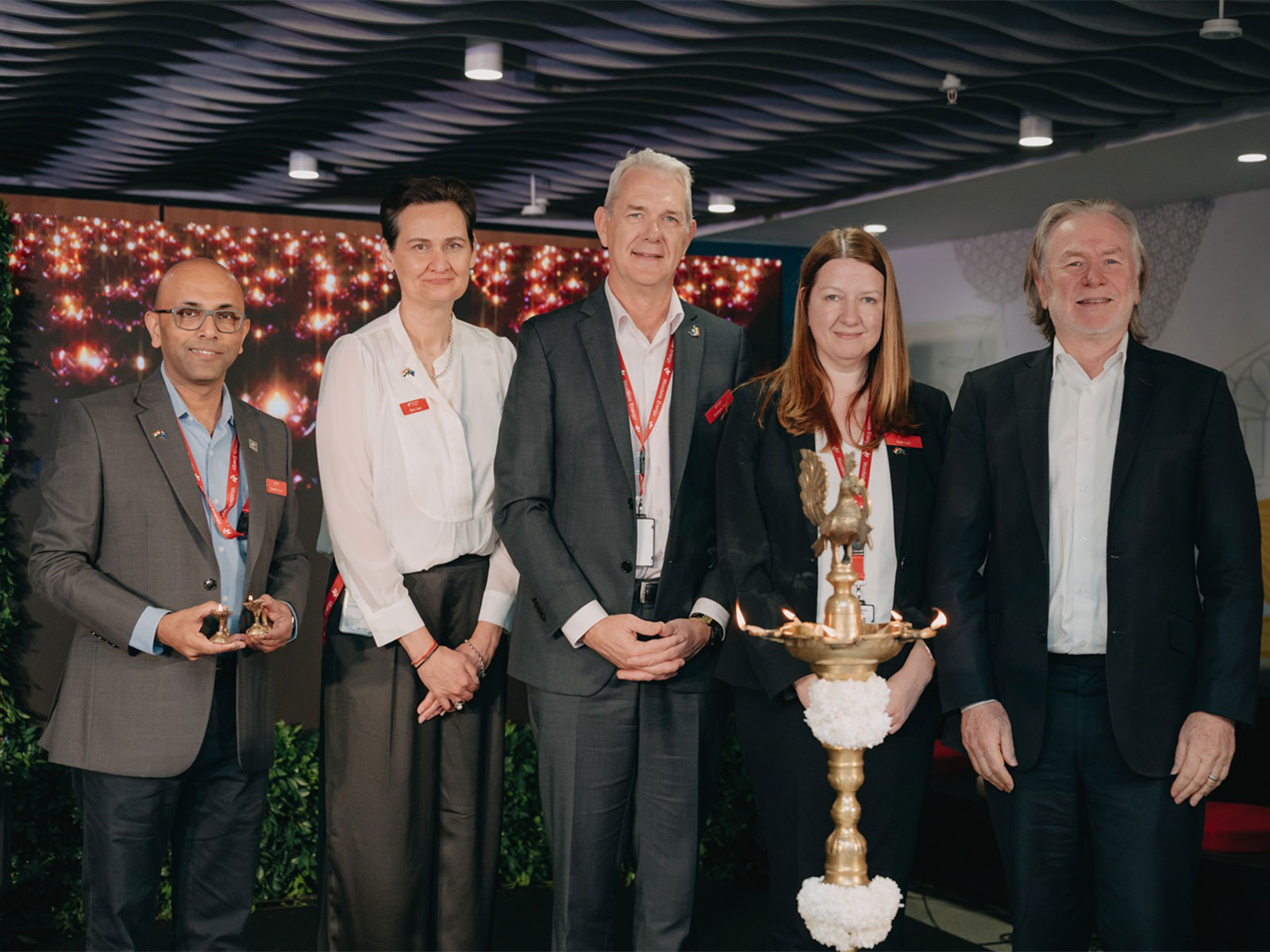 Woodside Energy’s senior leadership team, along with Philip Green OAM, High Commissioner of Australia to India, at the inauguration of Woodside Energy’s Bengaluru innovation hub.
