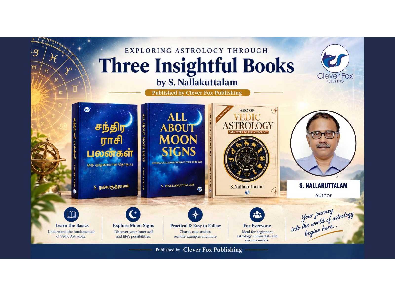 Exploring Astrology Through Three Insightful Books by S. Nallakuttalam