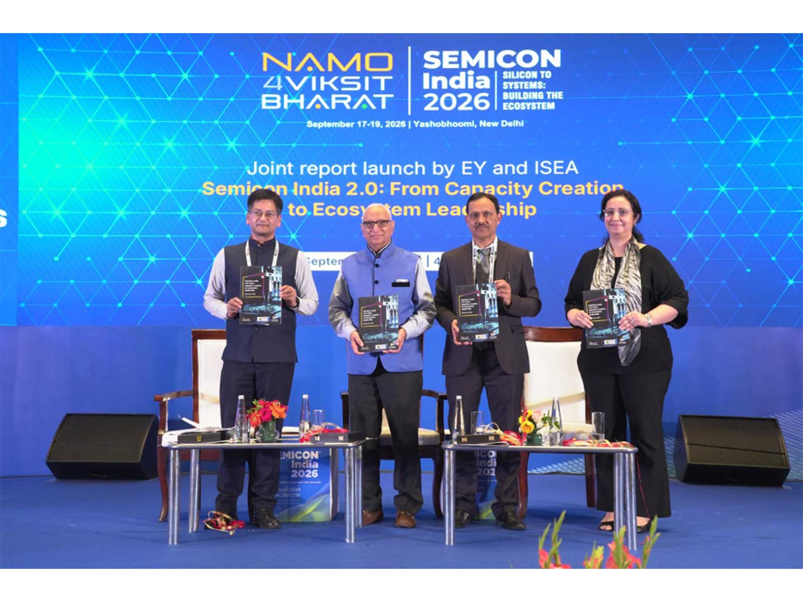 The launch of  EY-IESA report at SEMICON India 2026